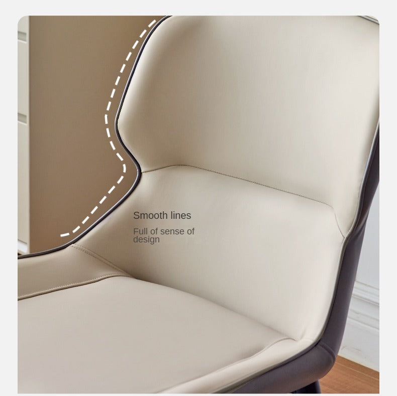 Premium Organic Leather Soft Chair Set of 2 - Modern Living Room Seating for Home & Office - Comfortable Lounge Chairs for Relaxation, Reading & Conversation Areas