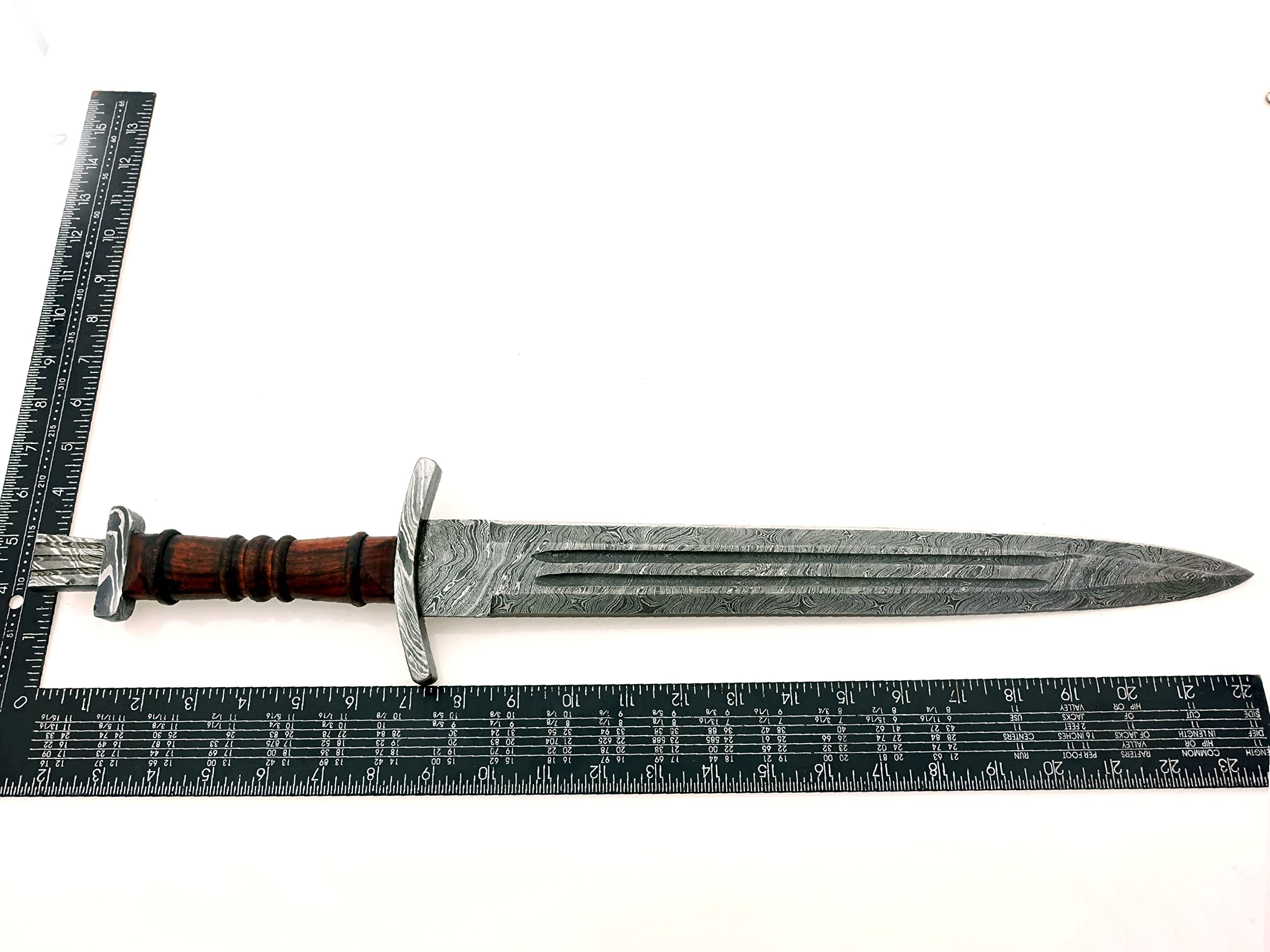 HUNTEX Damascus Steel Dagger - 22