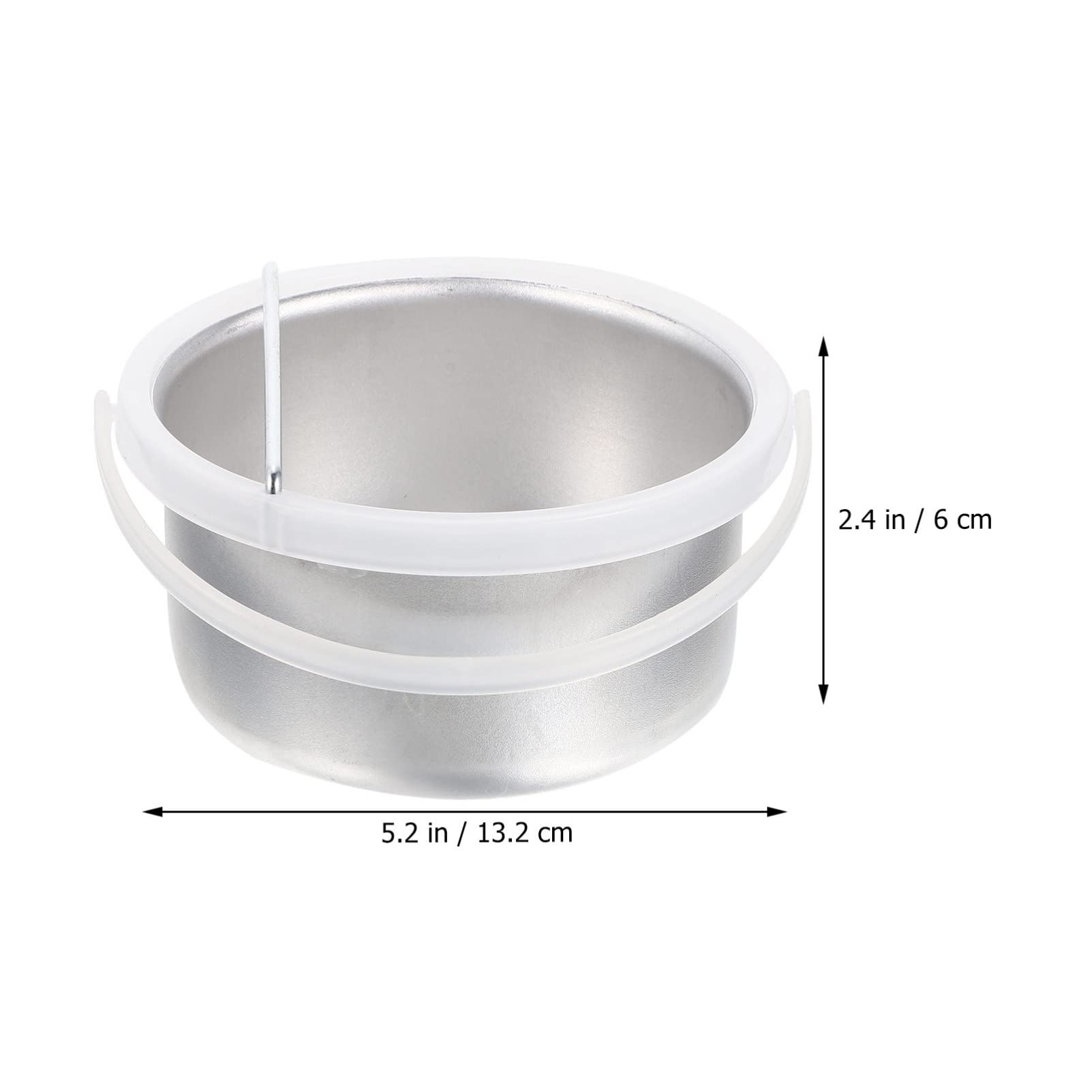 Portable KALLORY Small Wax Warmer Pot - Non-Stick Aluminum Wax Melting Container for Hair Removal, Depilatory Wax Machine with Universal Tool - Perfect for Home, Salon, and Travel Use