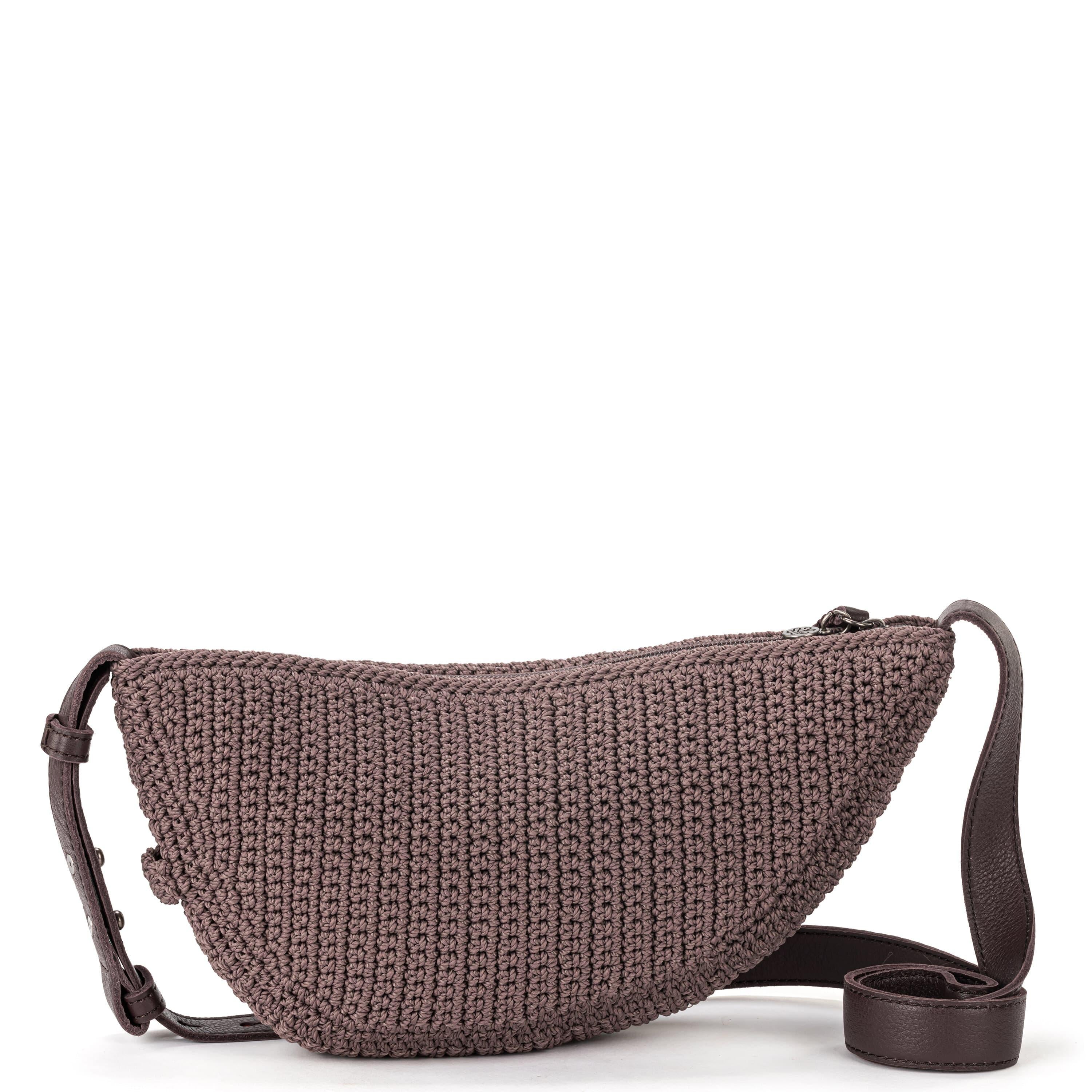 Handmade Crochet Mushroom Tess Sling Bag - Boho Chic Shoulder Purse for Women, Perfect for Music Festivals, Beach Days & Casual Outings
