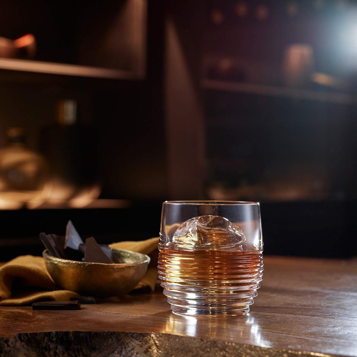 Premium Waterford Mixology Rum Circon 8 oz Crystal Tumbler Glasses - Set of 2 Elegant Barware for Cocktails, Whiskey & Bourbon - Perfect for Home Bars, Dinner Parties & Gift Giving