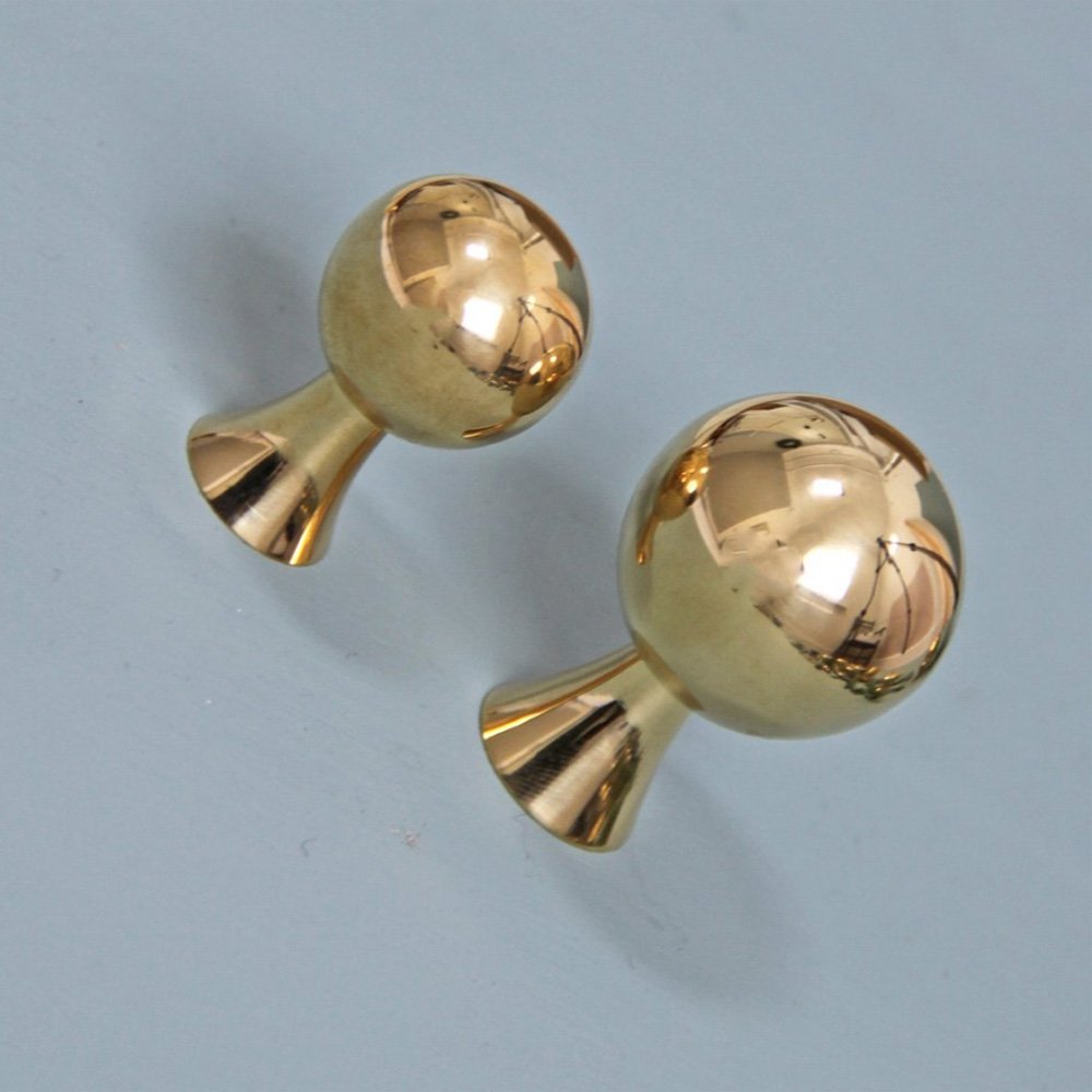 Polished Brass Patterdale Cabinet Knob - Vintage Style Drawer Pulls for Kitchen Cabinets, Dressers & Furniture Hardware - Perfect for Home Renovation & DIY Projects