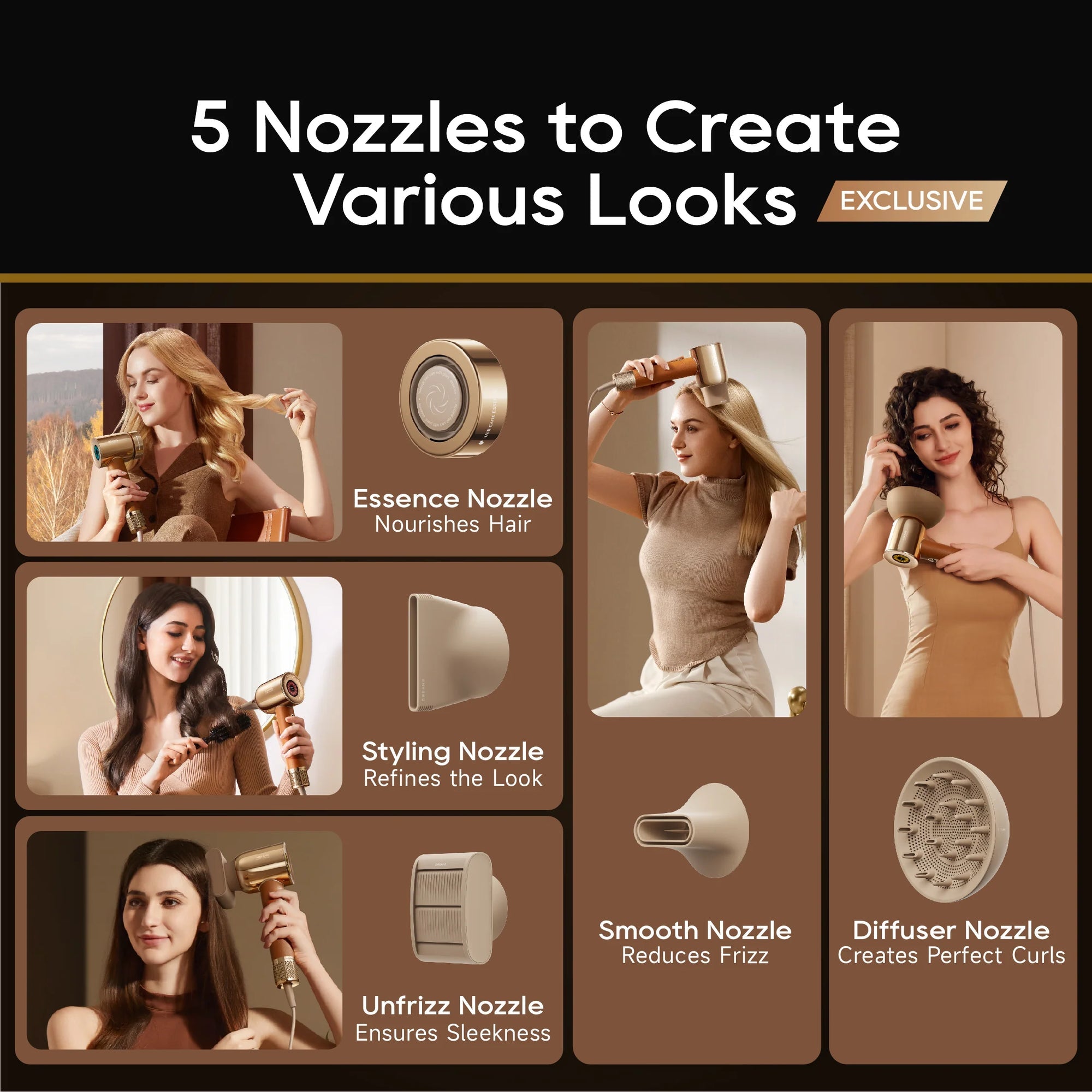 Dreame Hair Miracle Hair Dryer - Professional Ionic Blow Dryer for Fast Drying & Frizz Control - Perfect for Home & Salon Use