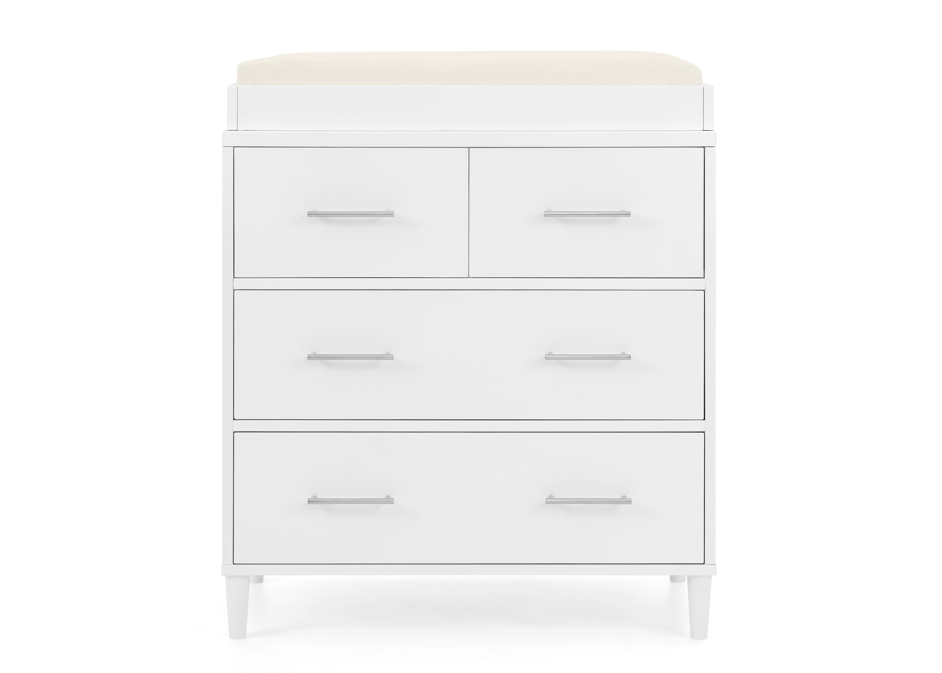 Classic 4 Drawer Dresser with Changing Top & Interlocking Drawers - Nursery Furniture for Baby Essentials Storage & Organization - Perfect for Baby Rooms, Daycare Centers & Nursery Decor