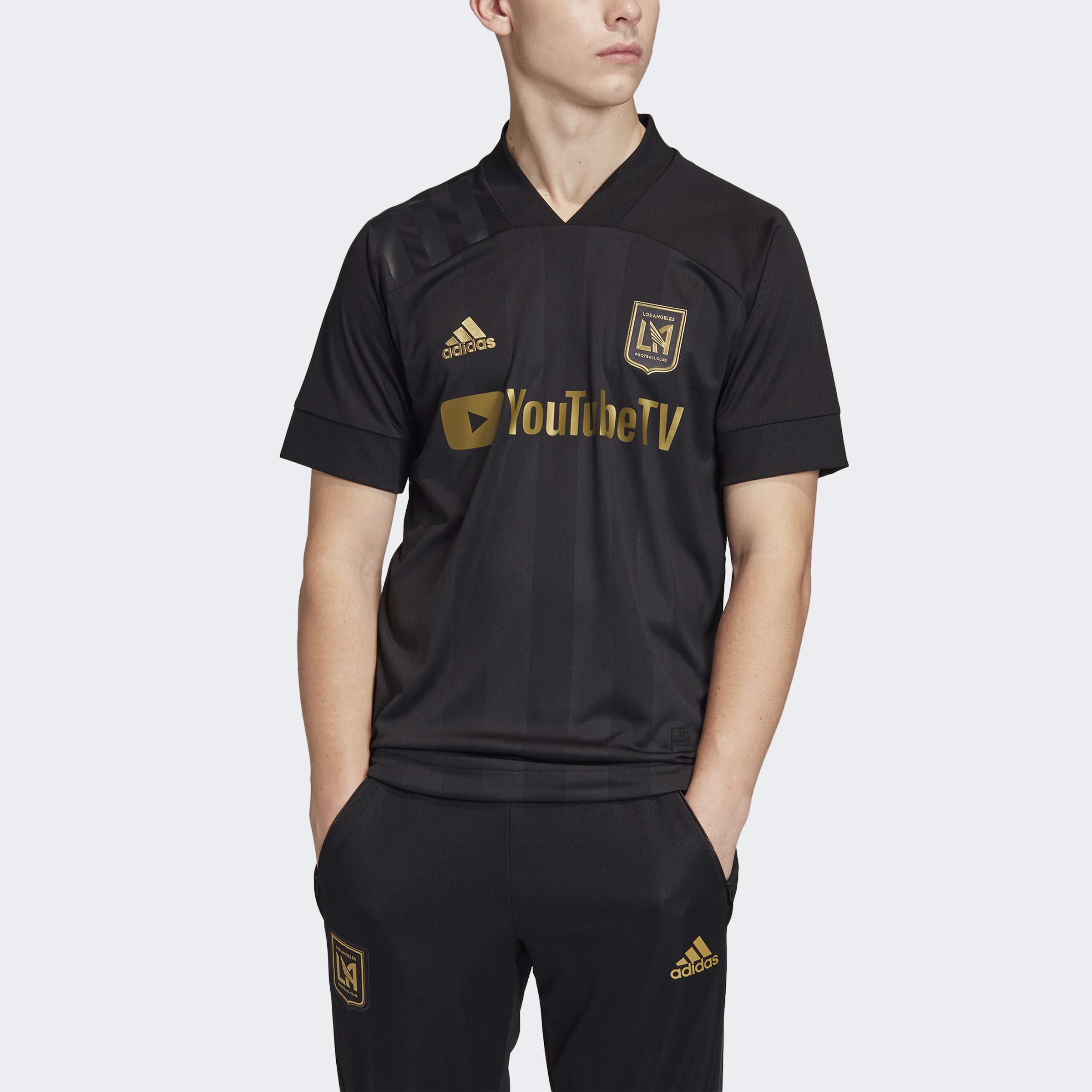 Adidas Los Angeles FC Home Authentic Soccer Jersey - Men's Small - Official MLS Jersey for Games & Fan Support
