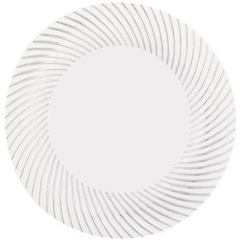 Simcha My Style 10-Inch Plastic Dinner Plates - Durable & Elegant Disposable Plates for Parties, BBQs, Picnics & Family Gatherings