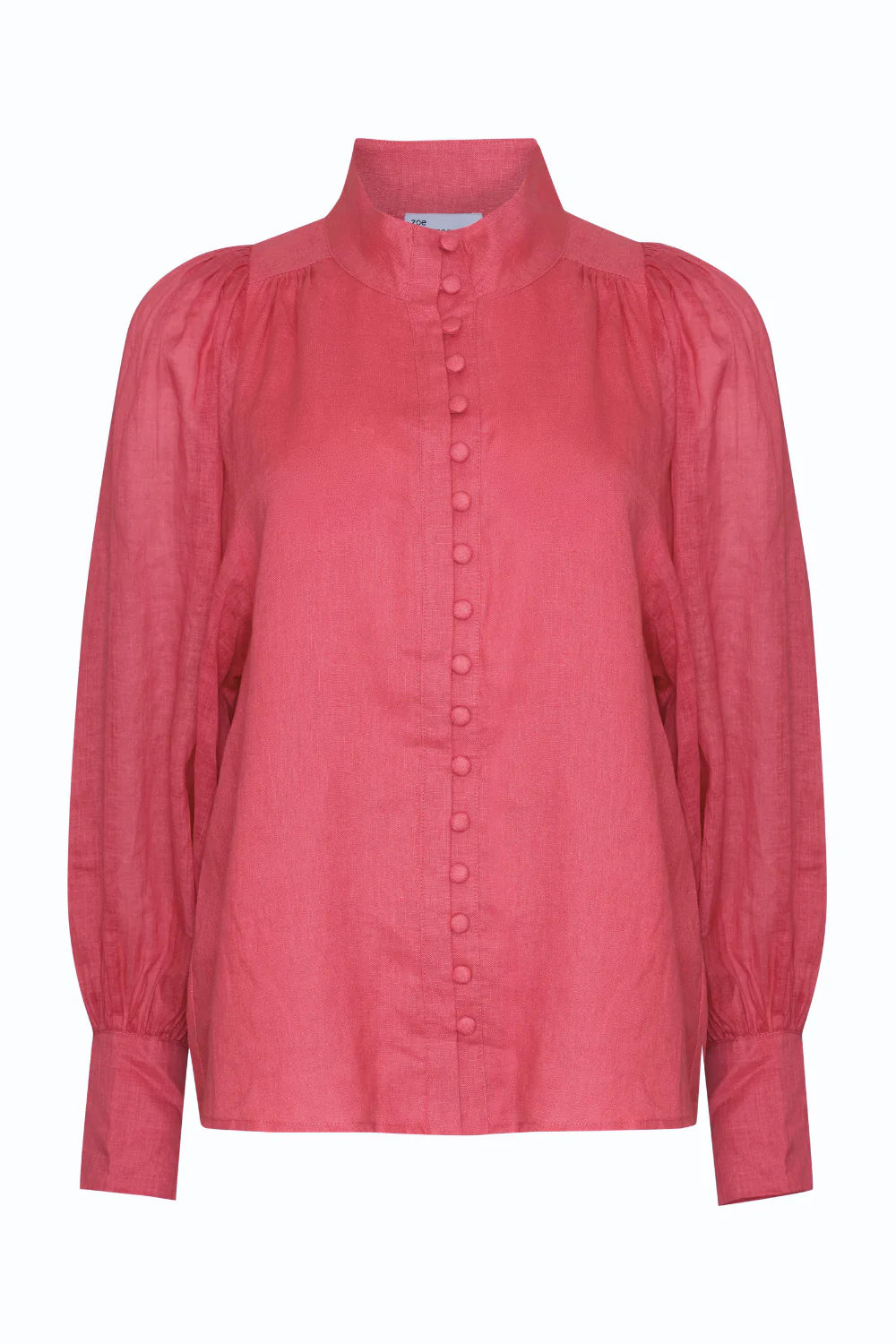Atlas Punch Long Sleeve Blouse with Front Buttons - Elegant Women's Tops for Work, Office & Casual Wear