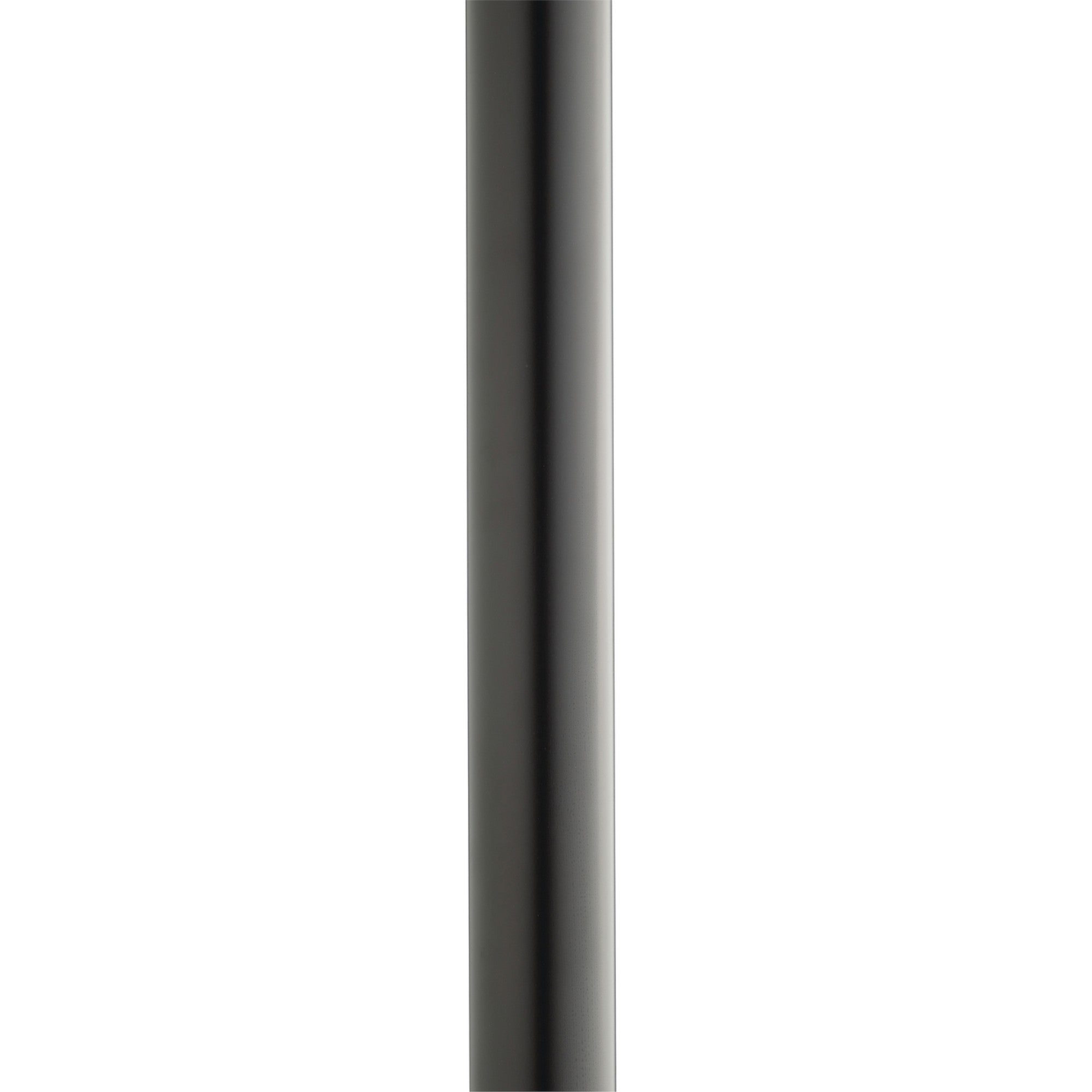 7 ft Black Aluminum Light Post with Ladder Rest - Direct Burial, 3 Inch Round Shaft - Perfect for Outdoor Lighting, Driveway, Garden & Patio Decor