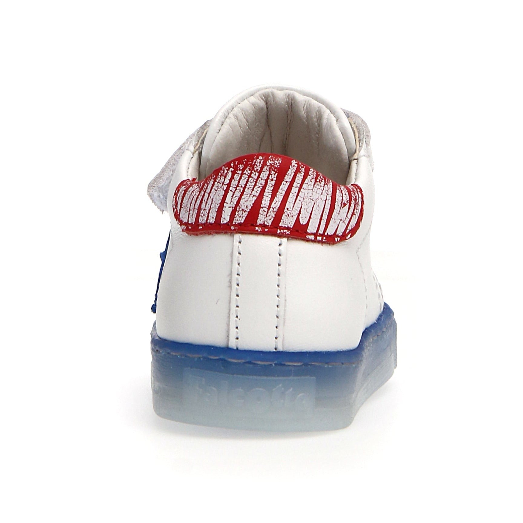 Falcotto Sasha VL Brus Fashion Sneakers for Boys and Girls - White & Red - Stylish Kids Shoes for School, Play & Everyday Wear