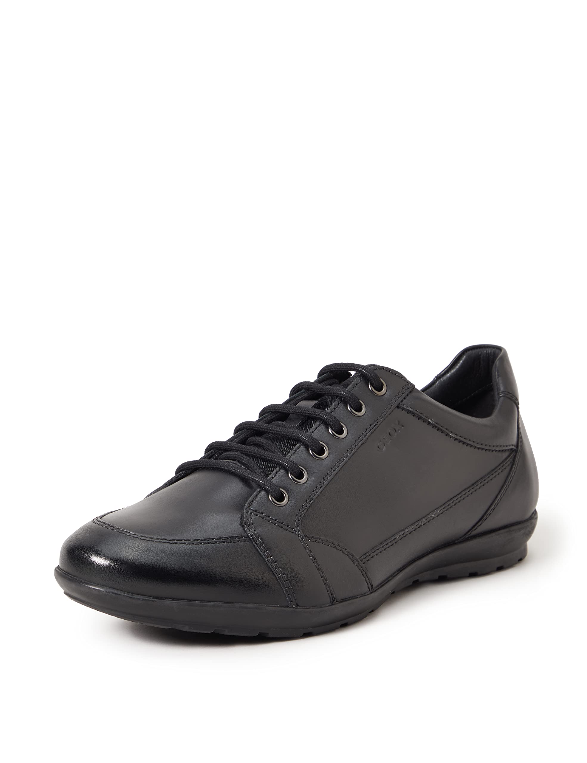 Geox Men's Symbol 14 Black Casual Sneakers - Breathable Walking Shoes for Men | Perfect for Work, Travel & Everyday Comfort