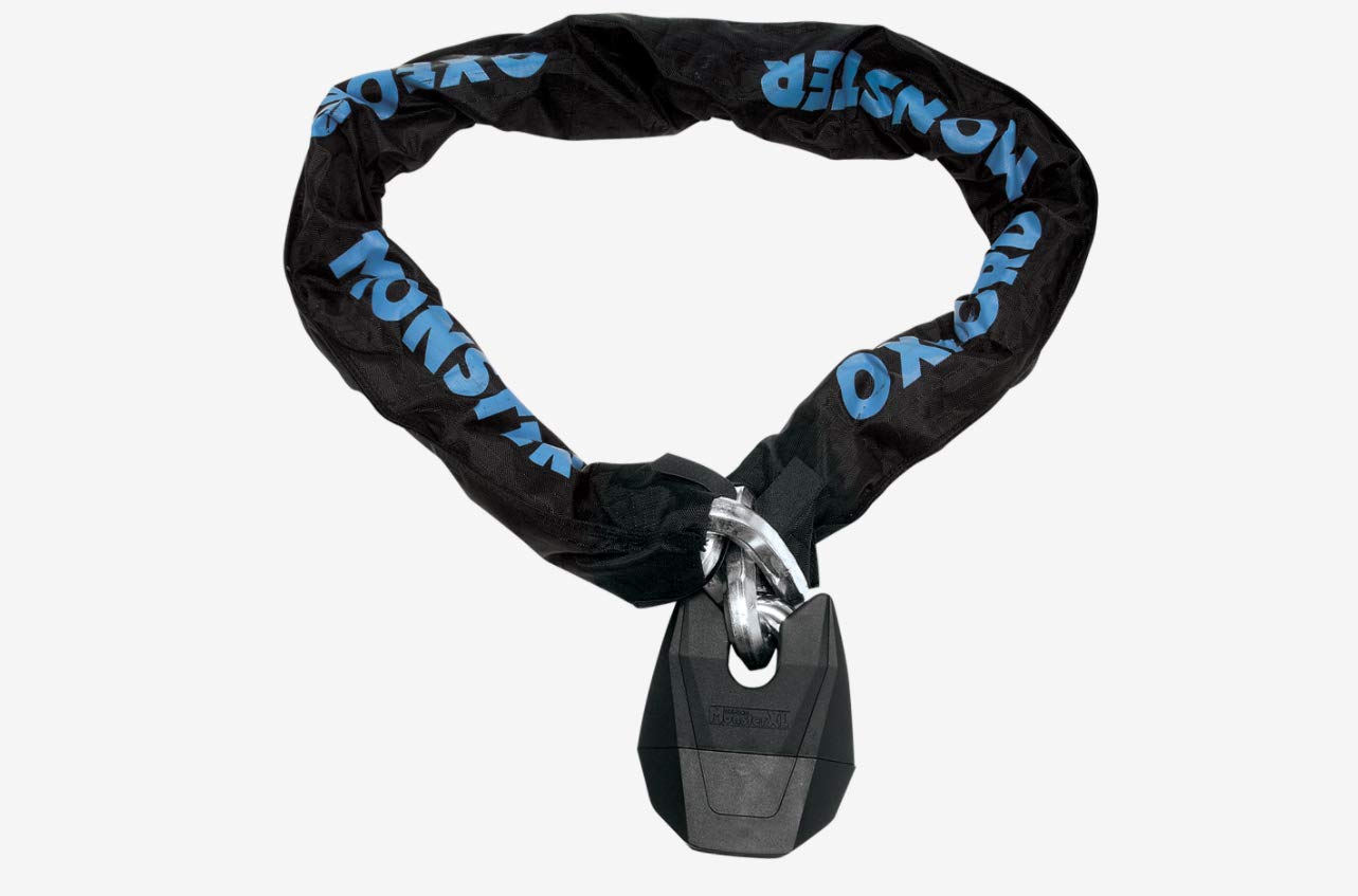Oxford - Monster XL Heavy Duty Lock and Chain for Bikes, Motorcycles, Gates & Storage - Secure Outdoor & Indoor Use