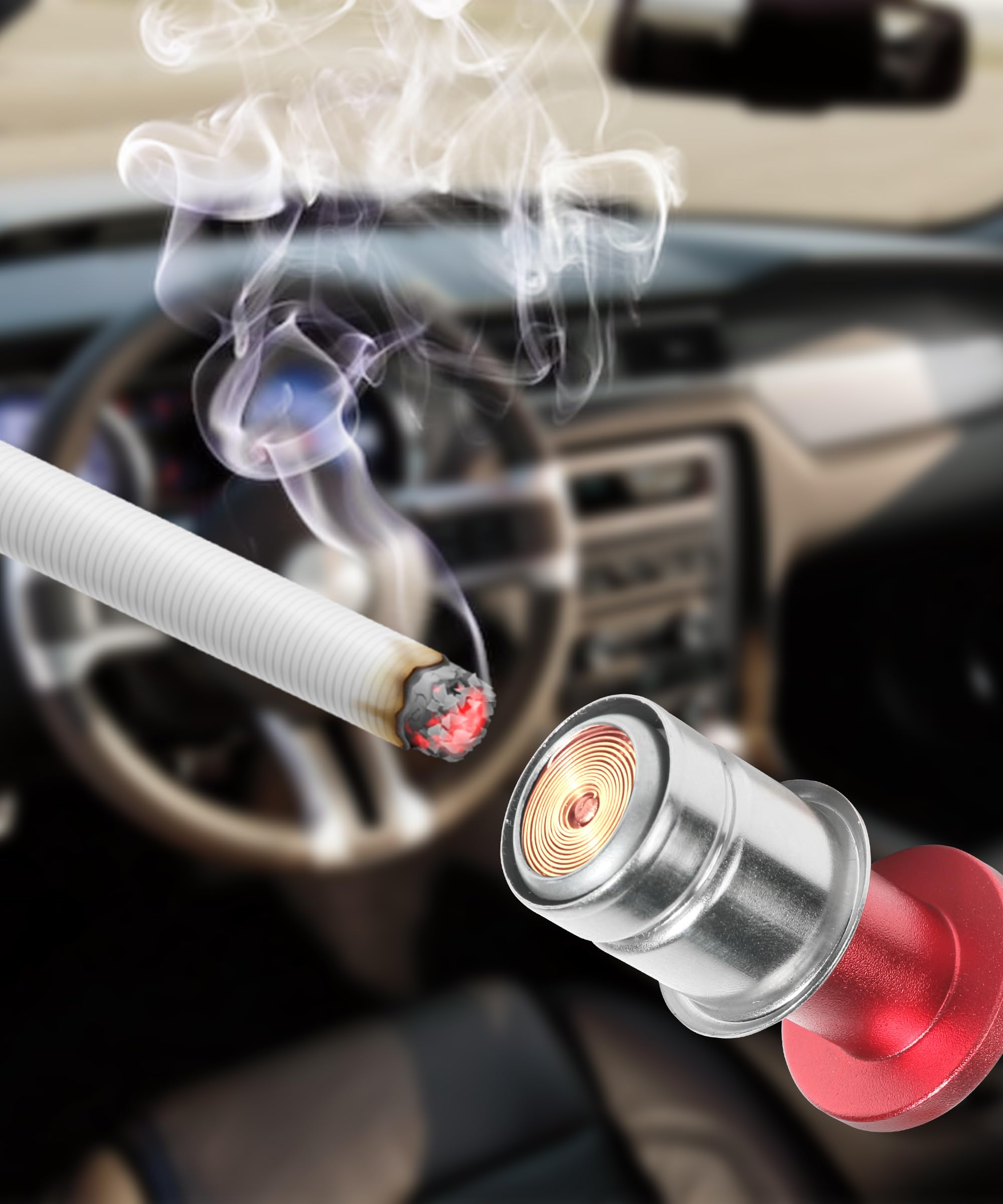 12V Car Cigarette Lighter Plug - Aluminum for Cars, Trucks & Boats - Perfect for Road Trips & Camping