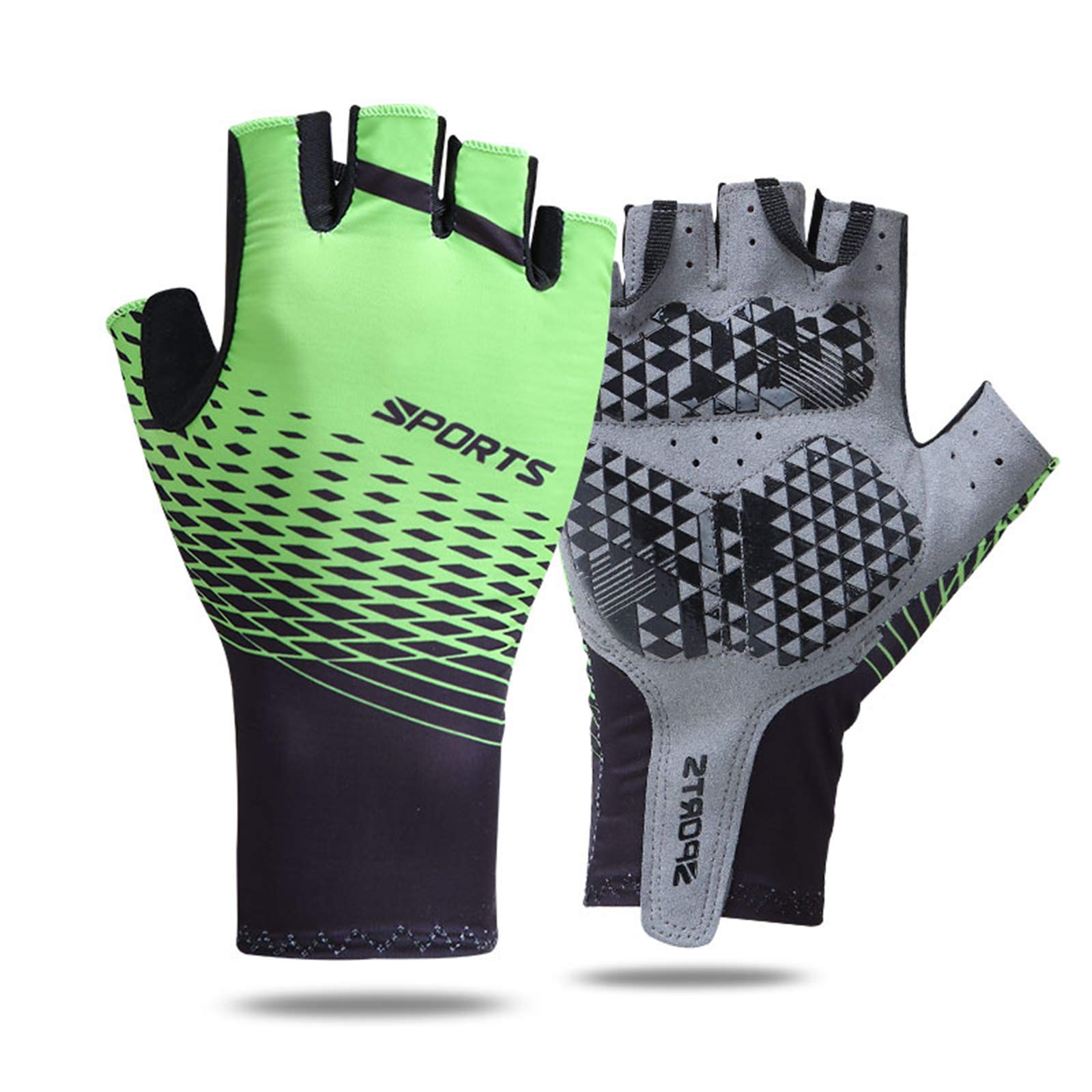 Men's & Women's Half Finger Cycling Gloves - Non-Slip Shock Absorbing Breathable MTB Road Bike Gloves for Mountain Biking, Motorcycle Riding, Outdoor Sports & Fitness Training - Perfect for Road Cycling, Trail Riding & Gym Workouts