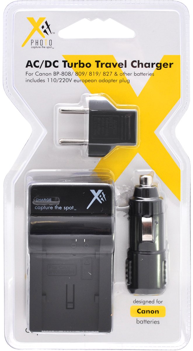 Canon BP-819 Battery Charger - Fast Charging Replacement for Canon BP-819 Camera Batteries (Black) - Perfect for Travel, Photography & Professional Use