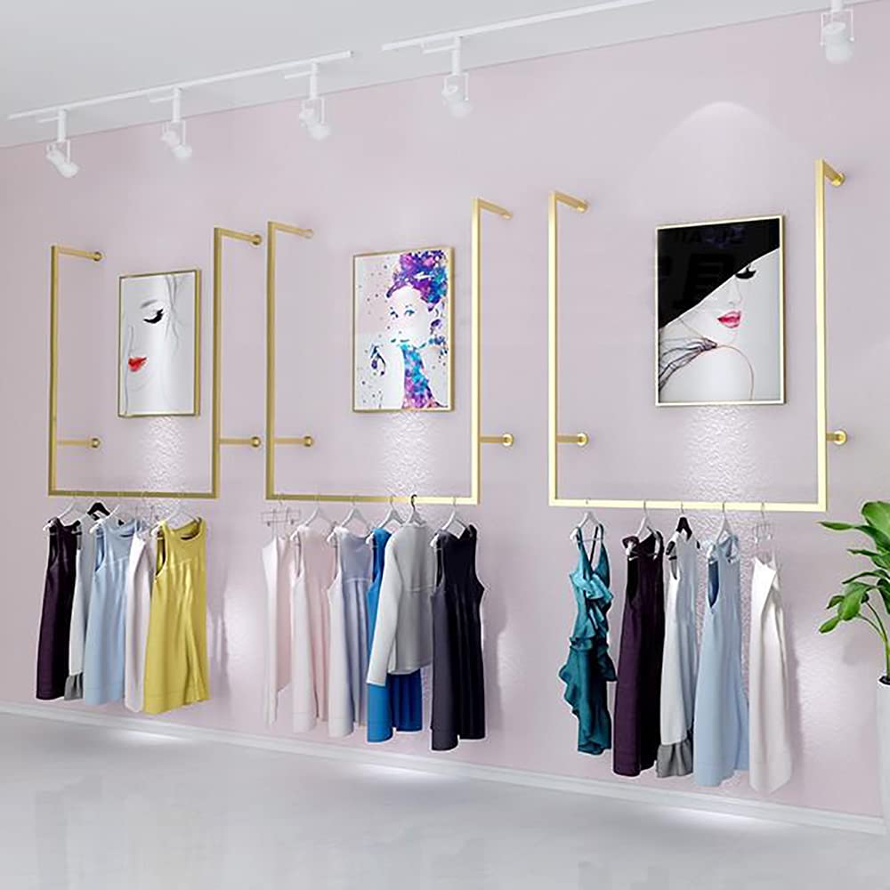CNCEST F-Shaped Wall Mounted Clothes Drying Rack - Heavy Duty Metal Space Saving Laundry Hanger for Balcony, Bathroom, Patio & Bedroom - Perfect for Small Apartments, Dorm Rooms & Tight Spaces