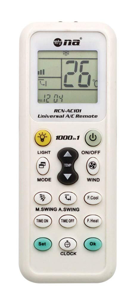 Universal Air Conditioner Remote Control - 1000 in 1 LCD AC Controller Compatible with Most Brands (Samsung, LG, Panasonic) | Perfect for Home, Office, Hotel & Commercial Use