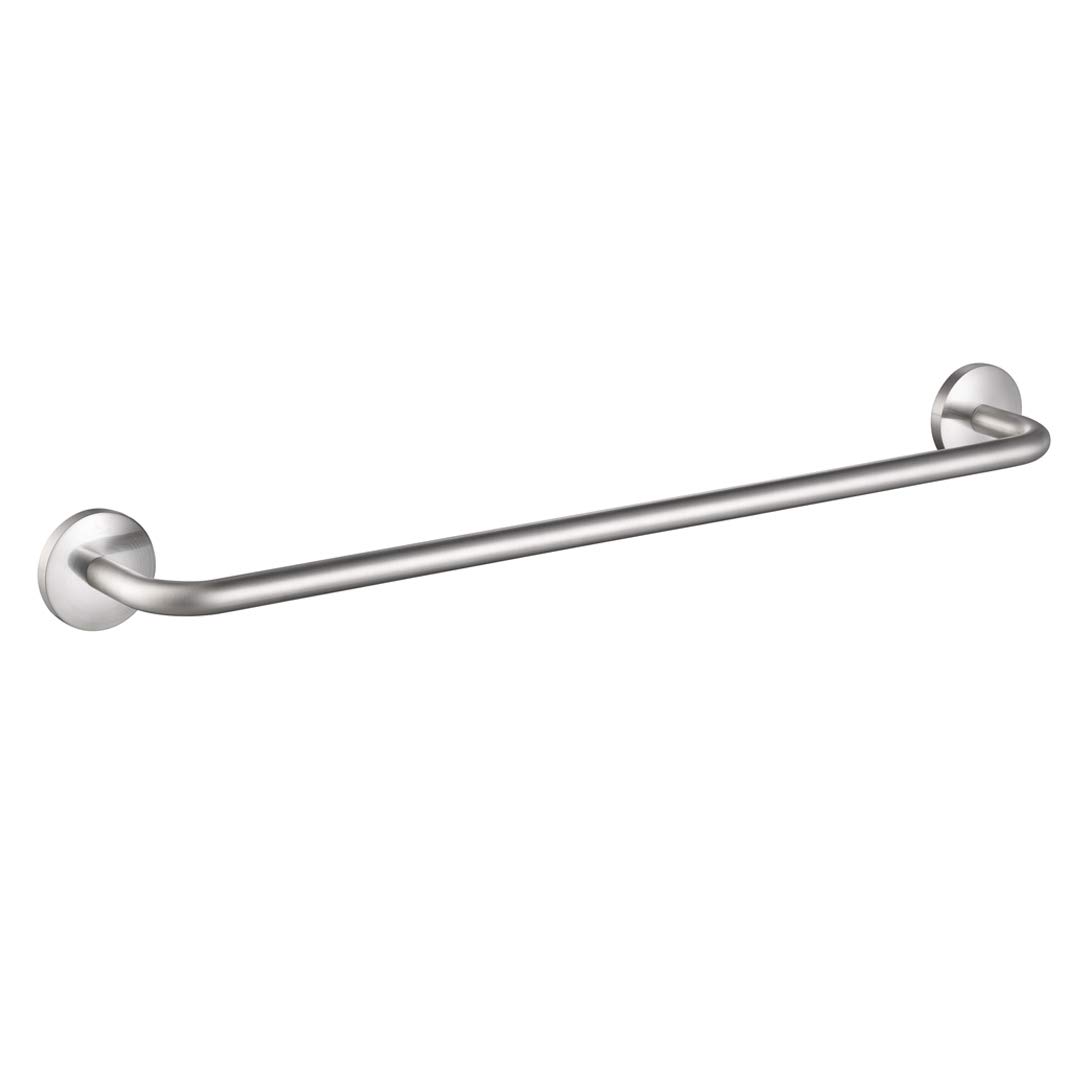24 Inch Solid Brass Towel Bar Holder - Brushed Nickel Bathroom Accessory for Shower & Wall Mount (BA02 506 02) - Perfect for Modern Bathrooms, Spas & Luxury Home Decor