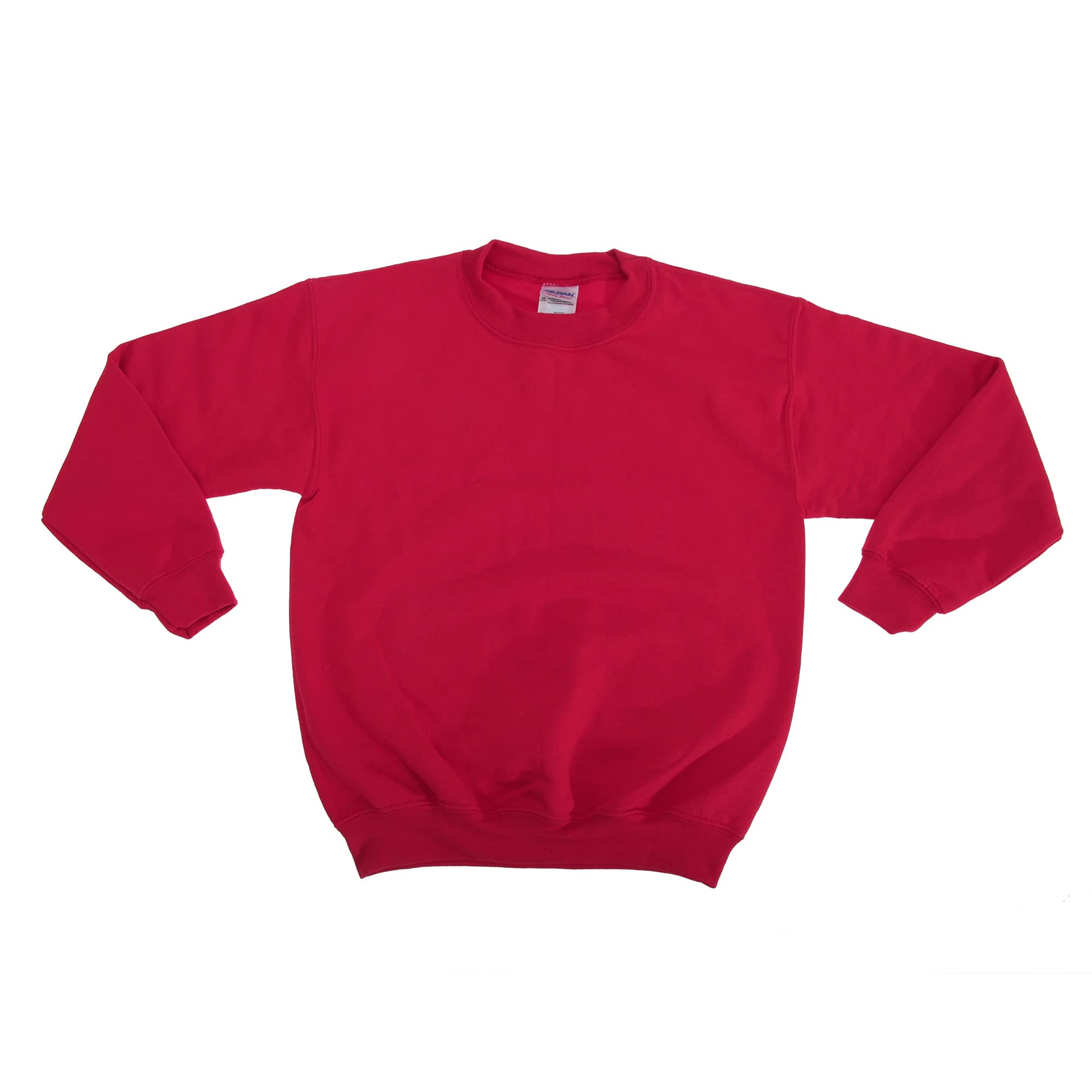 Gildan Boys Crewneck Sweatshirt 2-Pack - XS Safety Pink for School & Play