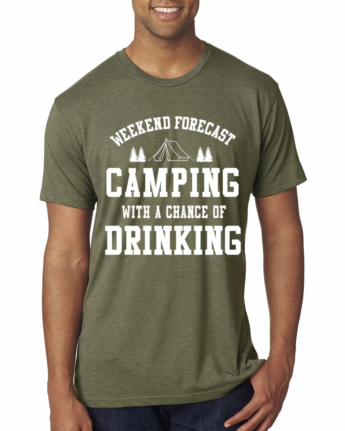 Premium Tri-Blend T-Shirt for Men - Comfortable Camping & Outdoor Drinking Apparel - Perfect for Hiking, Backpacking and Casual Wear