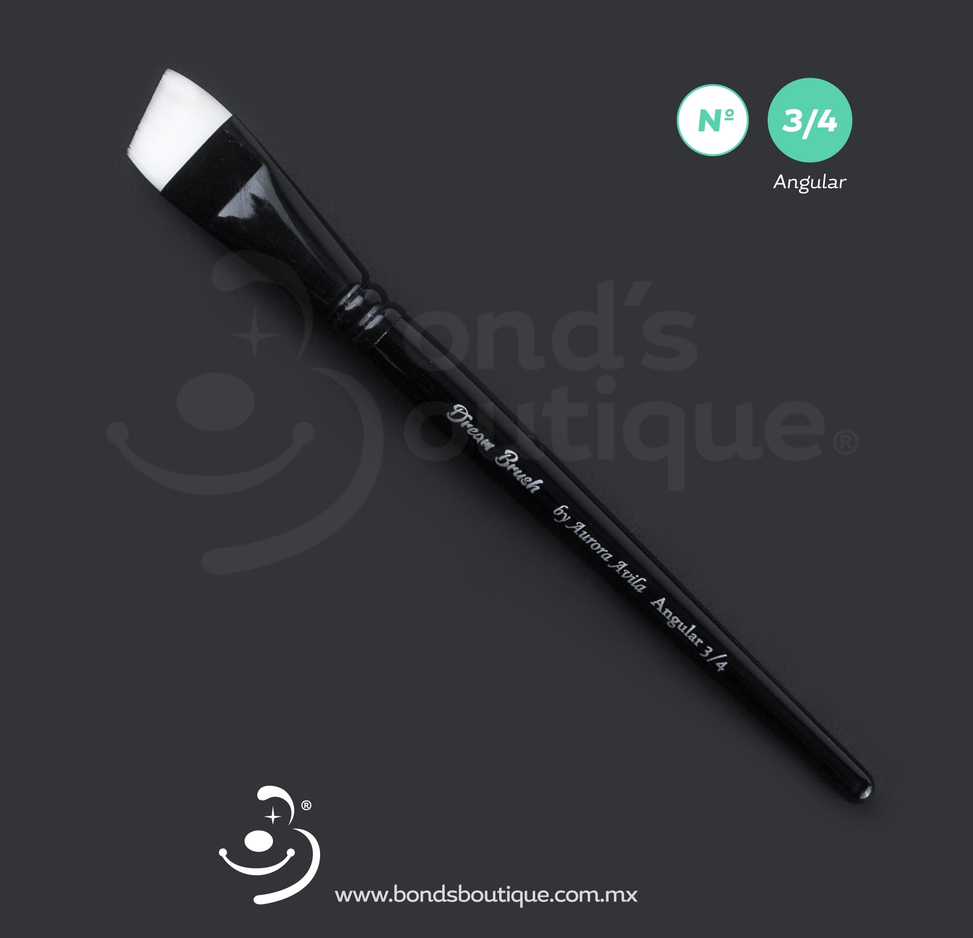 Dream Brush Angled #3/4 - Professional Angled Paint Brush for Smooth Strokes & Precise Edges - Perfect for Walls, Trim, Furniture & DIY Home Decor Projects