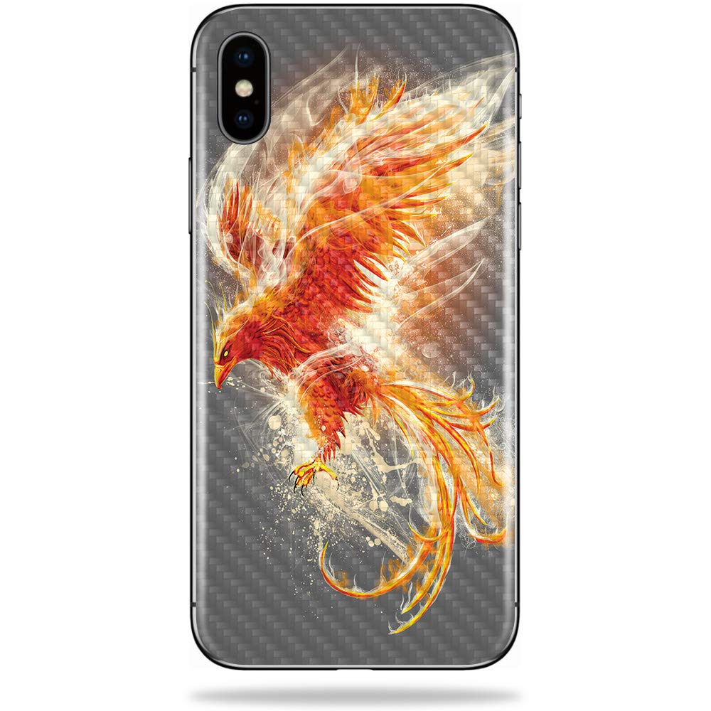 Premium Carbon Fiber Skin for Apple iPhone X - Phoenix Design | Protective & Durable Textured Cover | Easy to Apply & Remove | Made in USA | Perfect for Daily Use, Travel & Style Protection