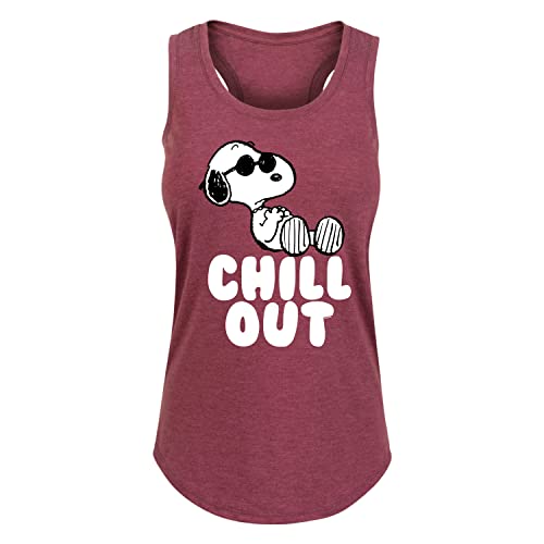 Chill Out Snoopy - Heather Wine