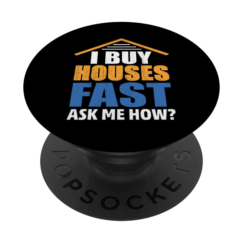 Fast House Buying Service - Real Estate Investor PopSockets with Swappable PopGrip | Perfect for Investors, Agents & Home Sellers