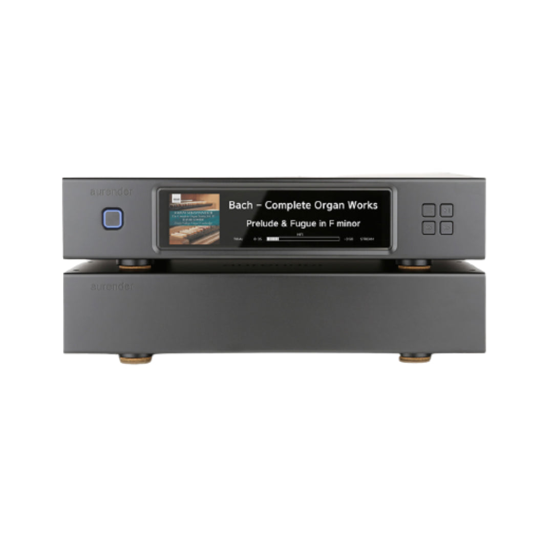 Aurender N30SA High-End Caching Music Streamer & Server - Audiophile-Grade Hi-Res Audio for Home Theater & Studio Use