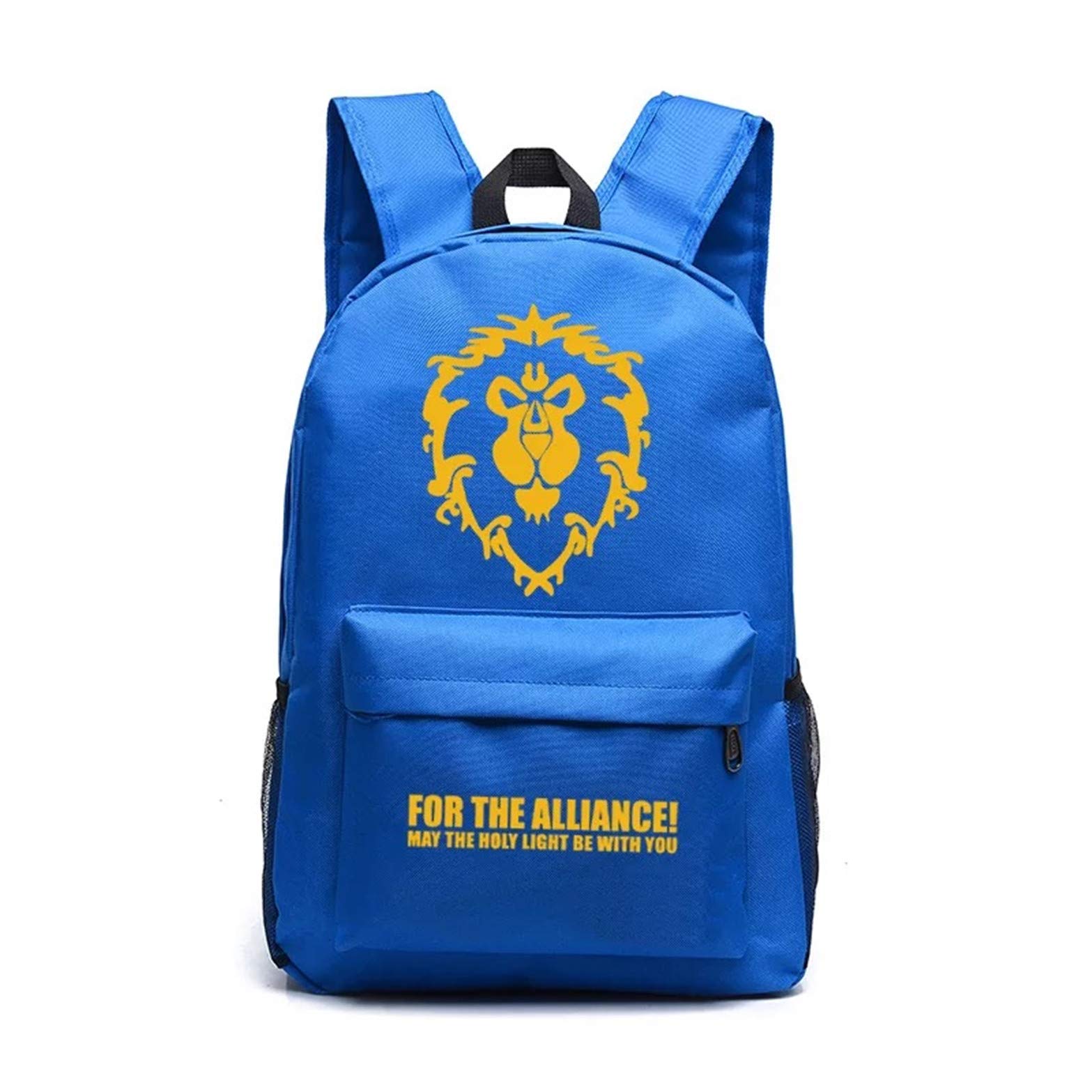 Kids Warcraft Alliance Backpack - WOW Themed Canvas School Bag for Boys & Girls | Perfect for School, Travel, Camping & Gaming Conventions