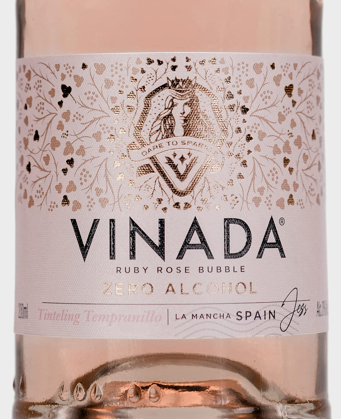 VINADA Alcohol-Free Sparkling Rosé & Crispy Chardonnay Wine Variety Pack - 200ml (6 Bottles) - Perfect for Parties, Celebrations & Healthy Lifestyle