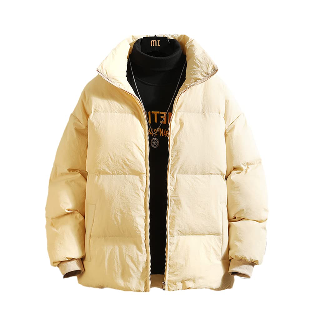 Men's Harajuku Bubble Puffer Jacket - Winter Streetwear Hip Hop Parka Coat for Korean Fashion | Warm & Stylish for Urban Outfits, Casual Wear & Cold Weather