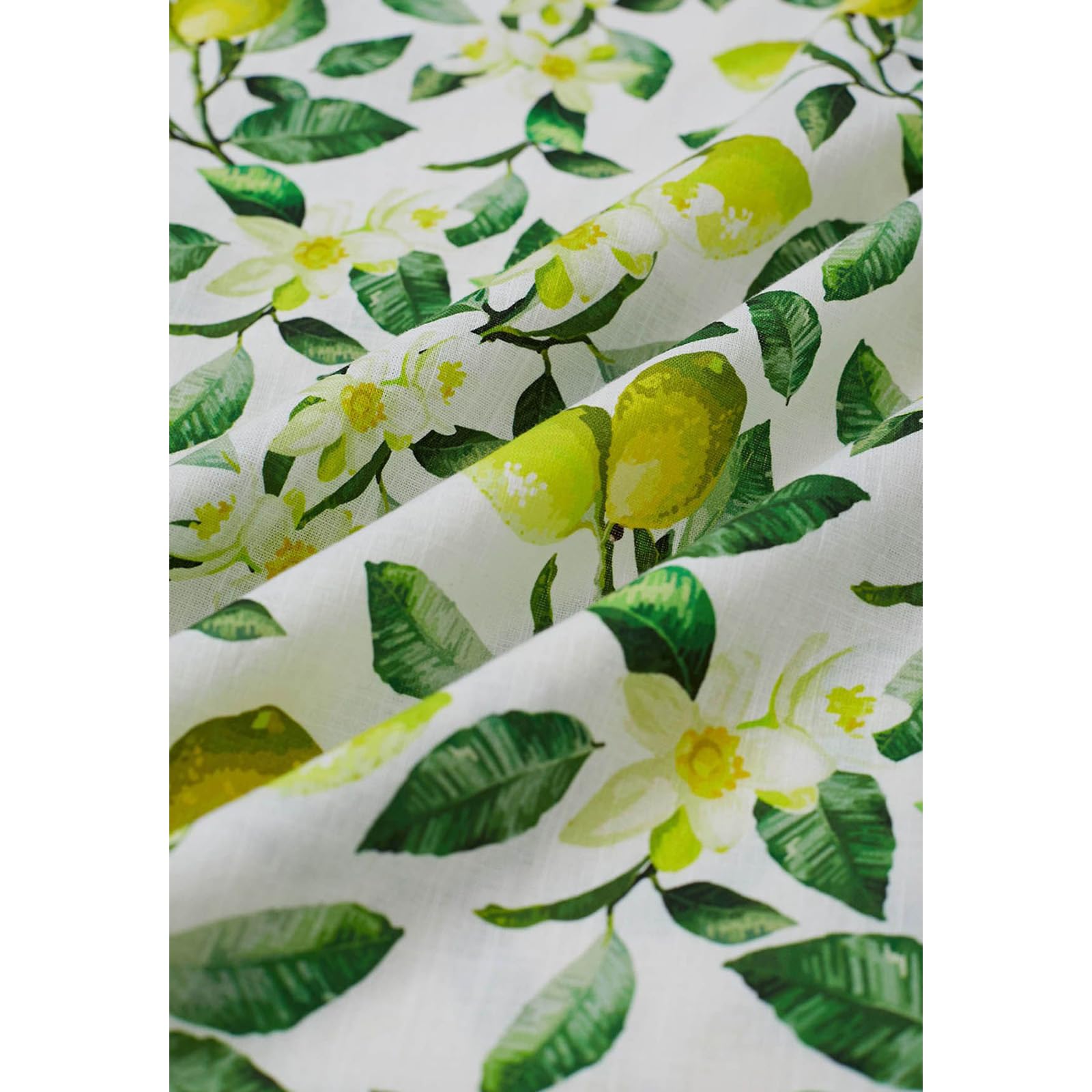 CHICWISH Women's Lemon Print V-Neck Cotton Midi Dress - Sleeveless Summer Beach Dress with Side Pockets | Perfect for Vacation, Brunch & Casual Outings
