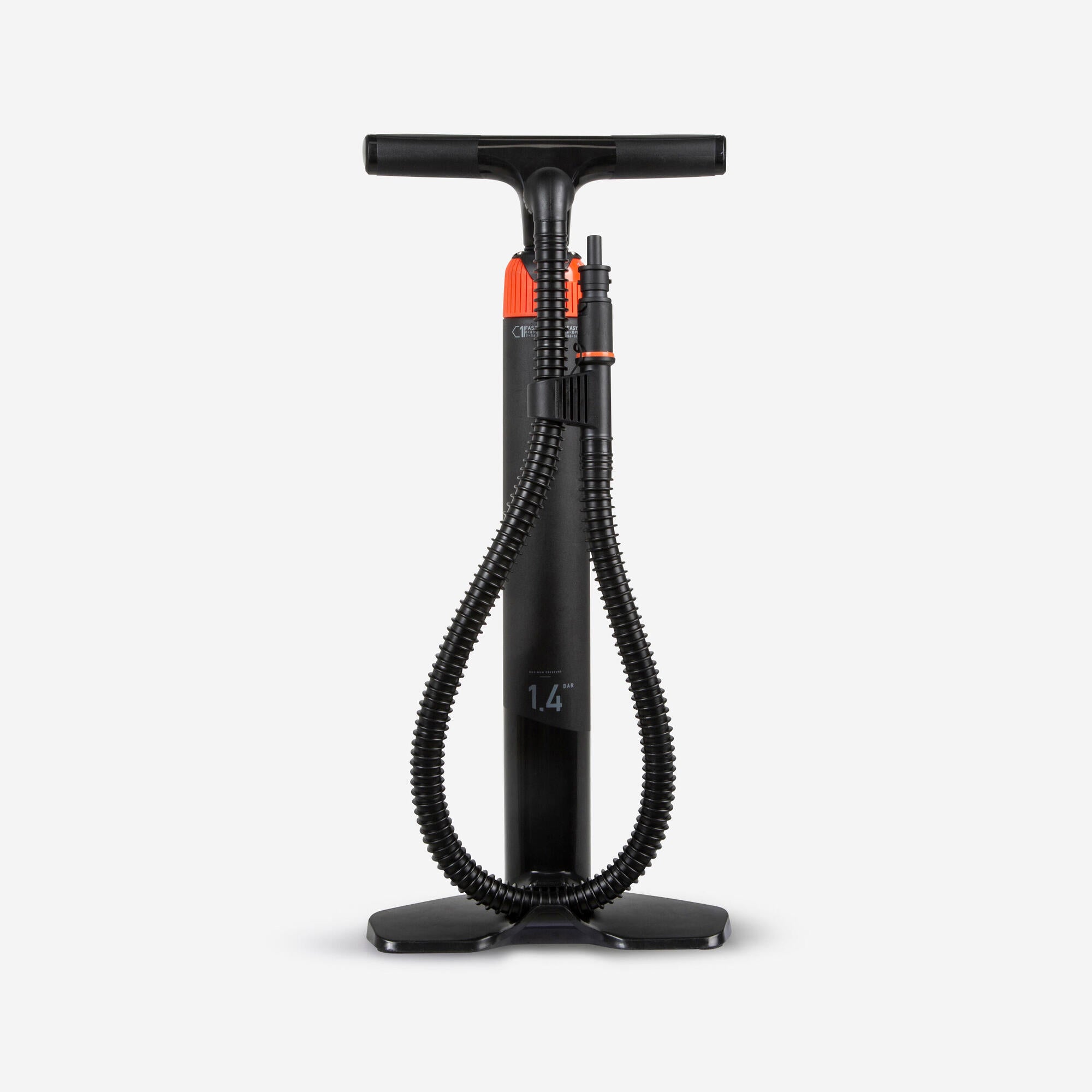 Dual Action High Pressure Hand Pump for Camping & Watersports (0-20 PSI) - Inflate Air Mattresses, Kayaks, and Pool Floats Easily