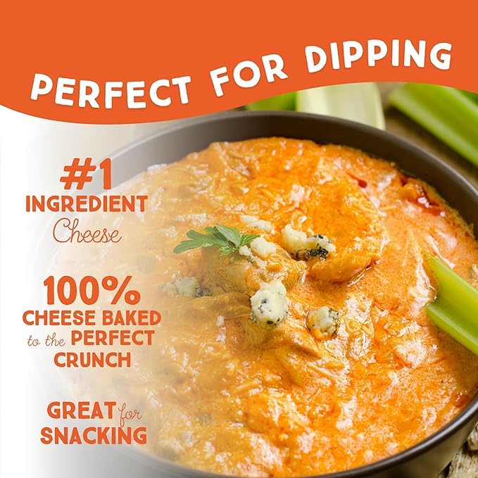 Whisps Cheddar Cheese Crisps - High Protein, Low Carb Keto Snacks (4 Pack, 2.12 Oz Each) | Gluten Free, Healthy Protein Chips for Weight Loss & Ketogenic Diet | Perfect for Office Snacking, School Lunches & On-the-Go Nutrition