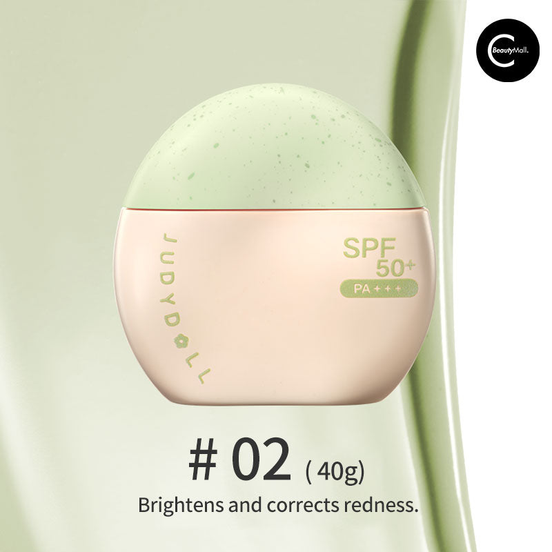 Judydoll SPF 50 Sunscreen & Primer Cream - Lightweight Daily Face Moisturizer with Broad Spectrum Protection for Makeup Base & Outdoor Activities