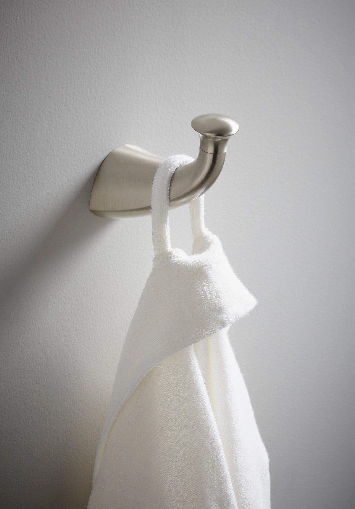 Kohler Alteo Robe Hook in Vibrant Brushed Nickel - Bathroom Wall Hook for Towels, Robes & Clothes (Model 37055 BN) - Perfect for Bathroom, Spa & Bedroom Organization