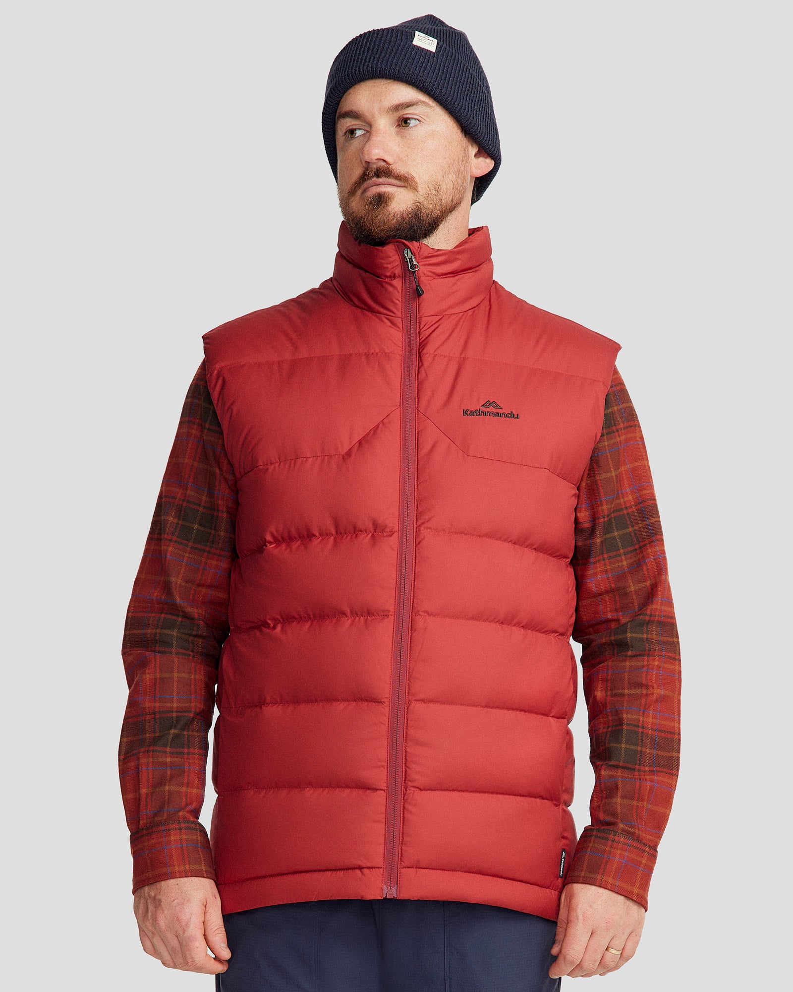 Men's Epiq Down Vest - Lightweight Warm Winter Jacket for Outdoor Activities | Pinot Color | Perfect for Hiking, Camping & Casual Wear
