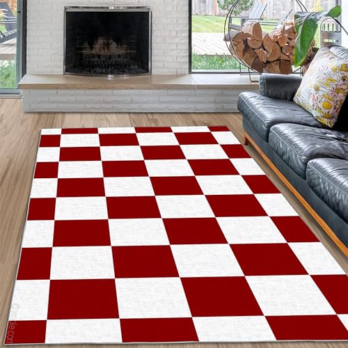 Red Retro Checkerboard