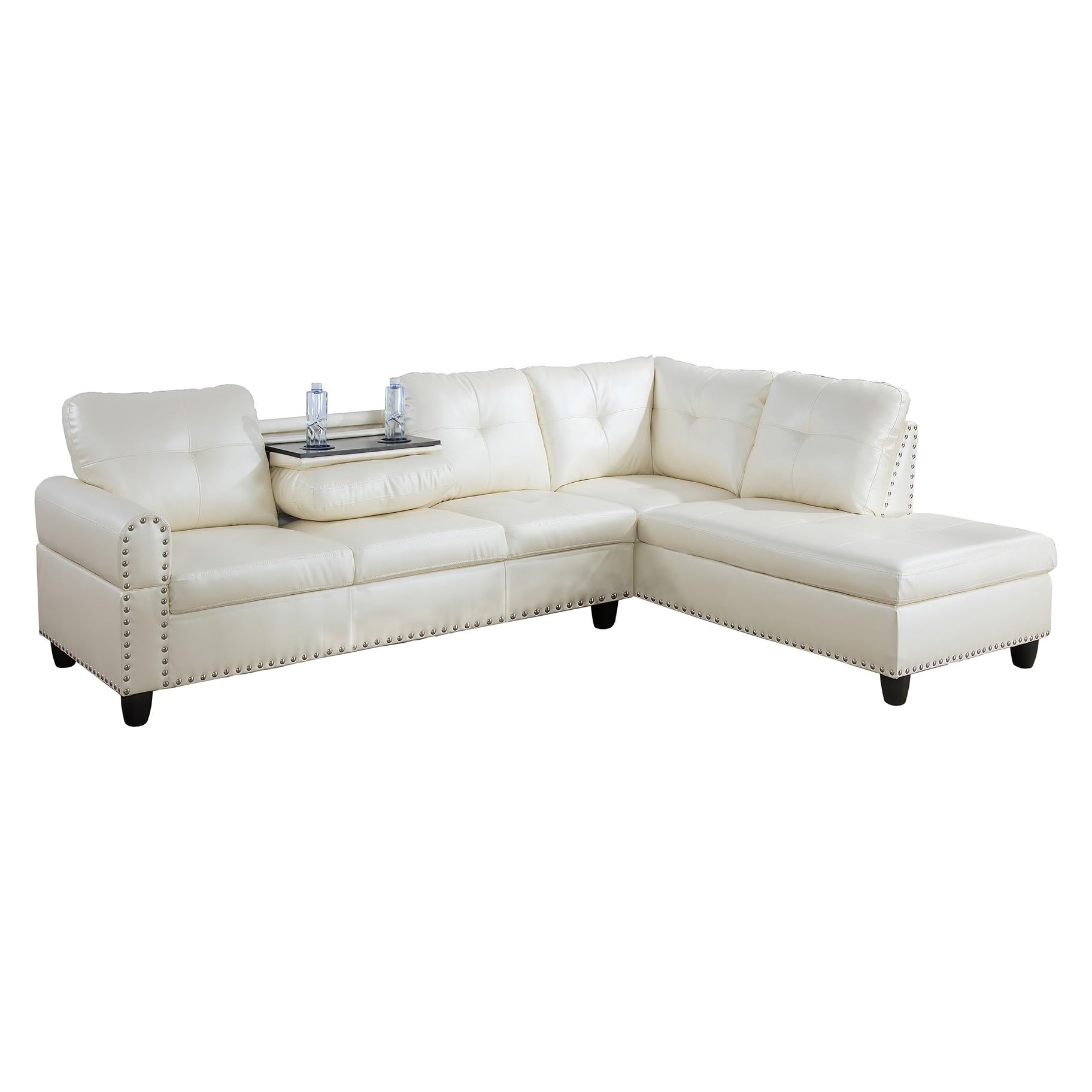 2-Piece L-Shaped Sectional Sofa with 70