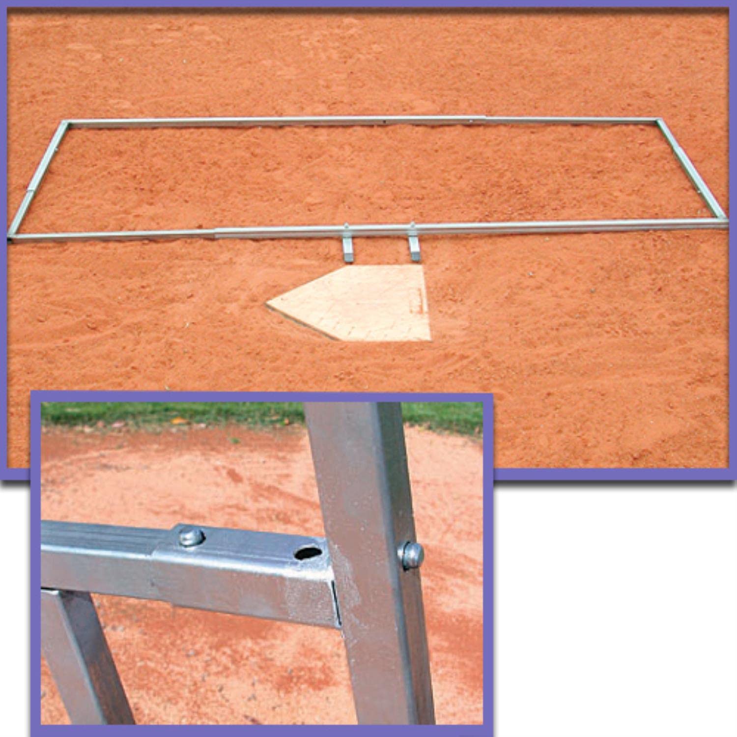 Adjustable Batter's Box Template for Baseball & Softball Training - Perfect for Home, Field & Practice Drills