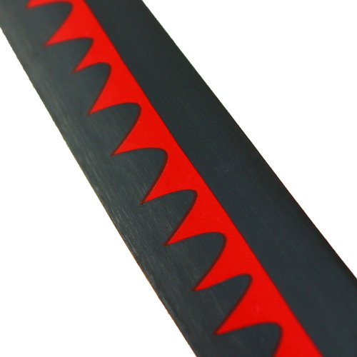 Premium Japanese Anime Sword - Red Blade with Hamon Design - Three Swordsman Pirate Hunter Replica - Perfect for Cosplay, Collectors & Anime Enthusiasts