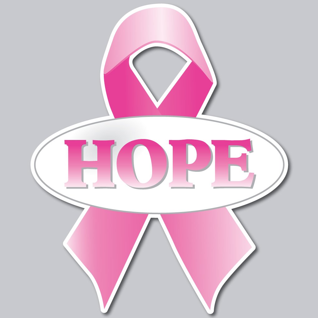 Breast Cancer Awareness 'HOPE' Pink Ribbon Yard Signs - 25 Pack with Stakes | Durable Outdoor Lawn Decorations for Fundraising Events, Home Garden & Community Support