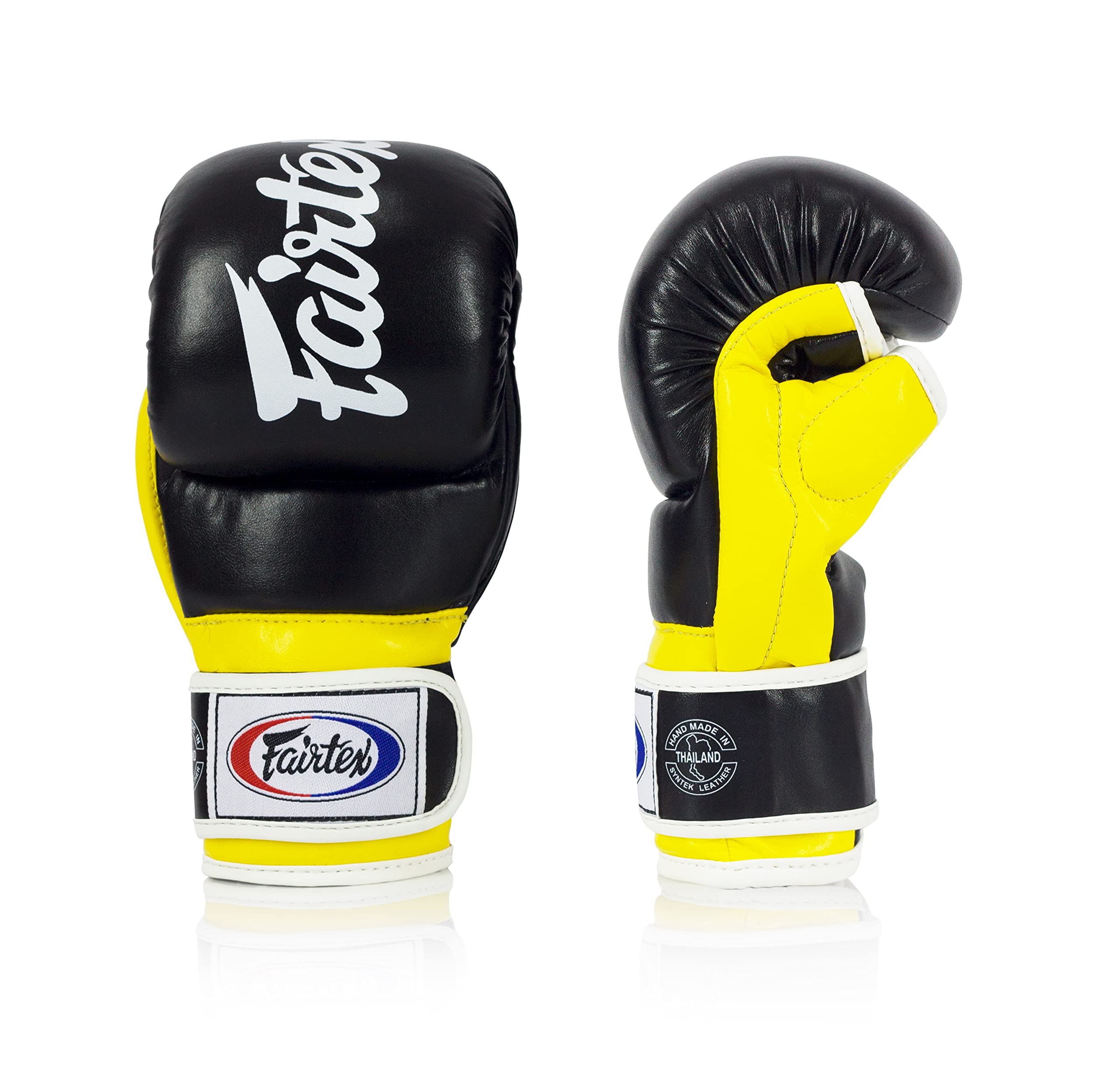 Fairtex FGV18 Muay Thai Boxing Gloves for Men, Women & Kids - Premium Leather MMA Training Gloves for Kickboxing, Martial Arts & Fitness | Lightweight & Shock Absorbent | Ideal for Sparring, Bag Work & Competition