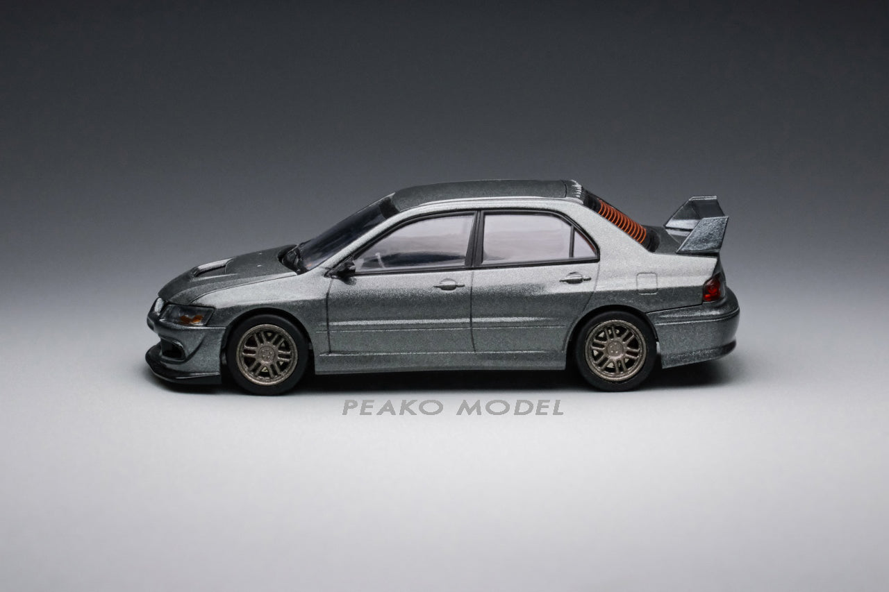 Peako Models 1:64 Scale Diecast Mitsubishi Lancer Evolution VIII Toy Car - Collectible Miniature Vehicle for Display, Racing Games & Gift Giving