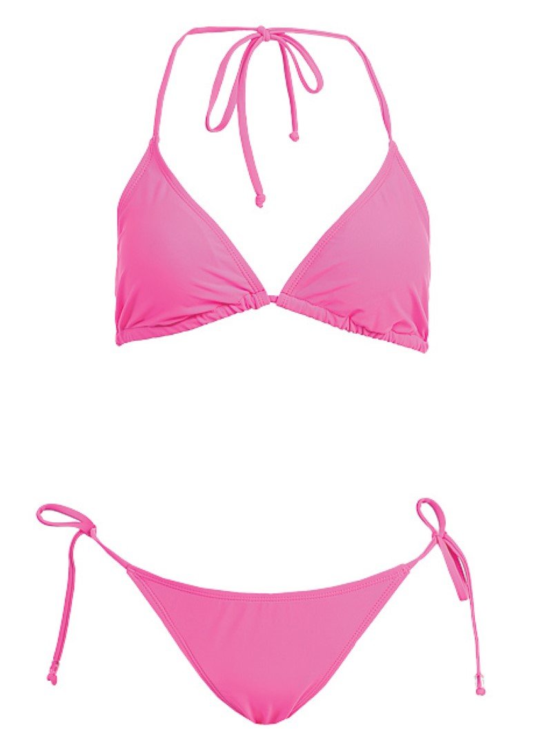 Celina 2-Piece Women's Pink Bikini Swimsuit - Sexy Beachwear for Summer Vacation & Pool Party | High Waisted Bikini Set with Adjustable Straps for Swim, Sunbathing & Water Sports