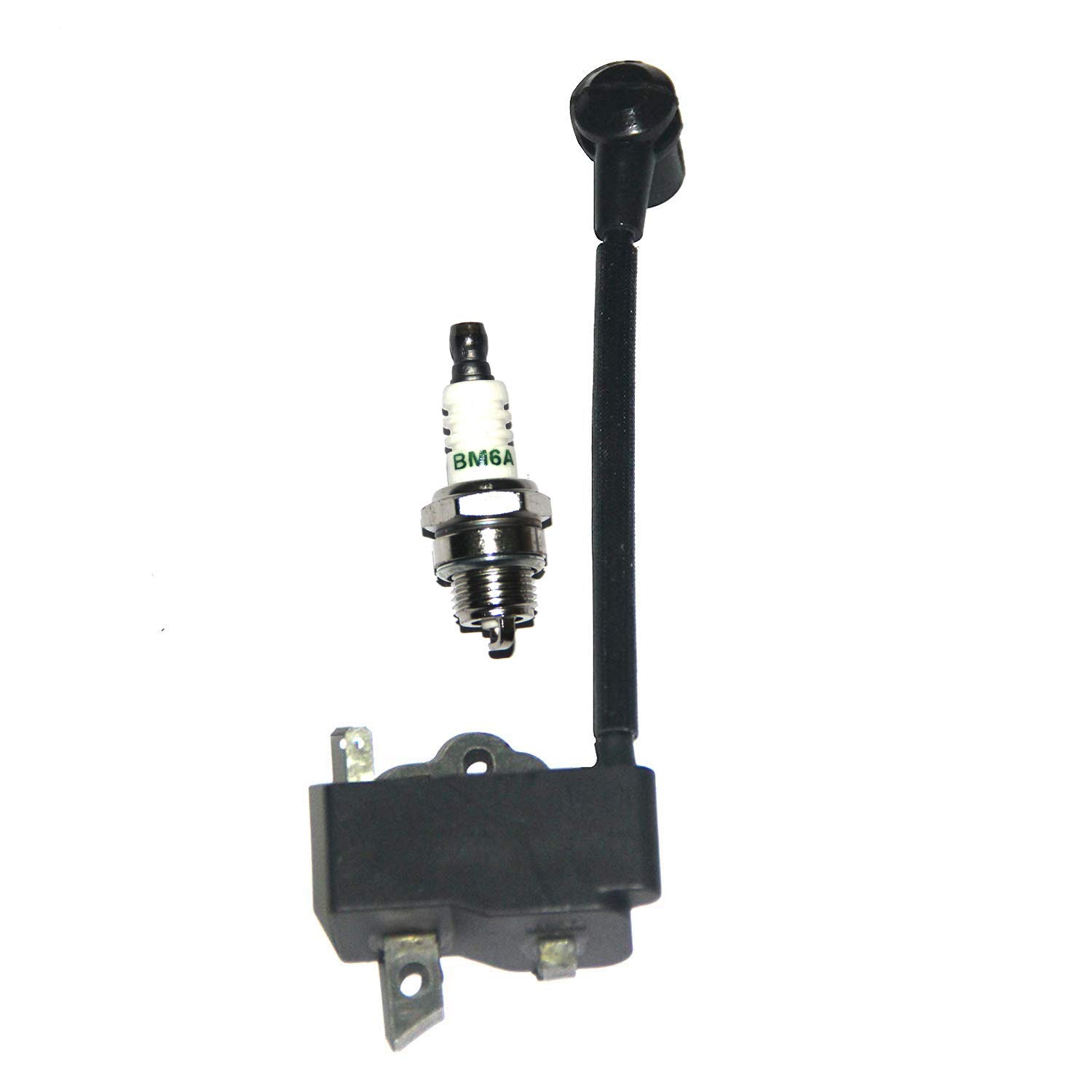 SeekPro Ignition Coil Module Spark Plug BM6A Compatible with Echo CS370 CS-370 CS-370F CS-400 CS-420ES CS-400F & Shindaiwa 402S - Replacement Part A411000264 15901010630 BPM7A - Perfect for Chainsaw Engine Repair and Maintenance