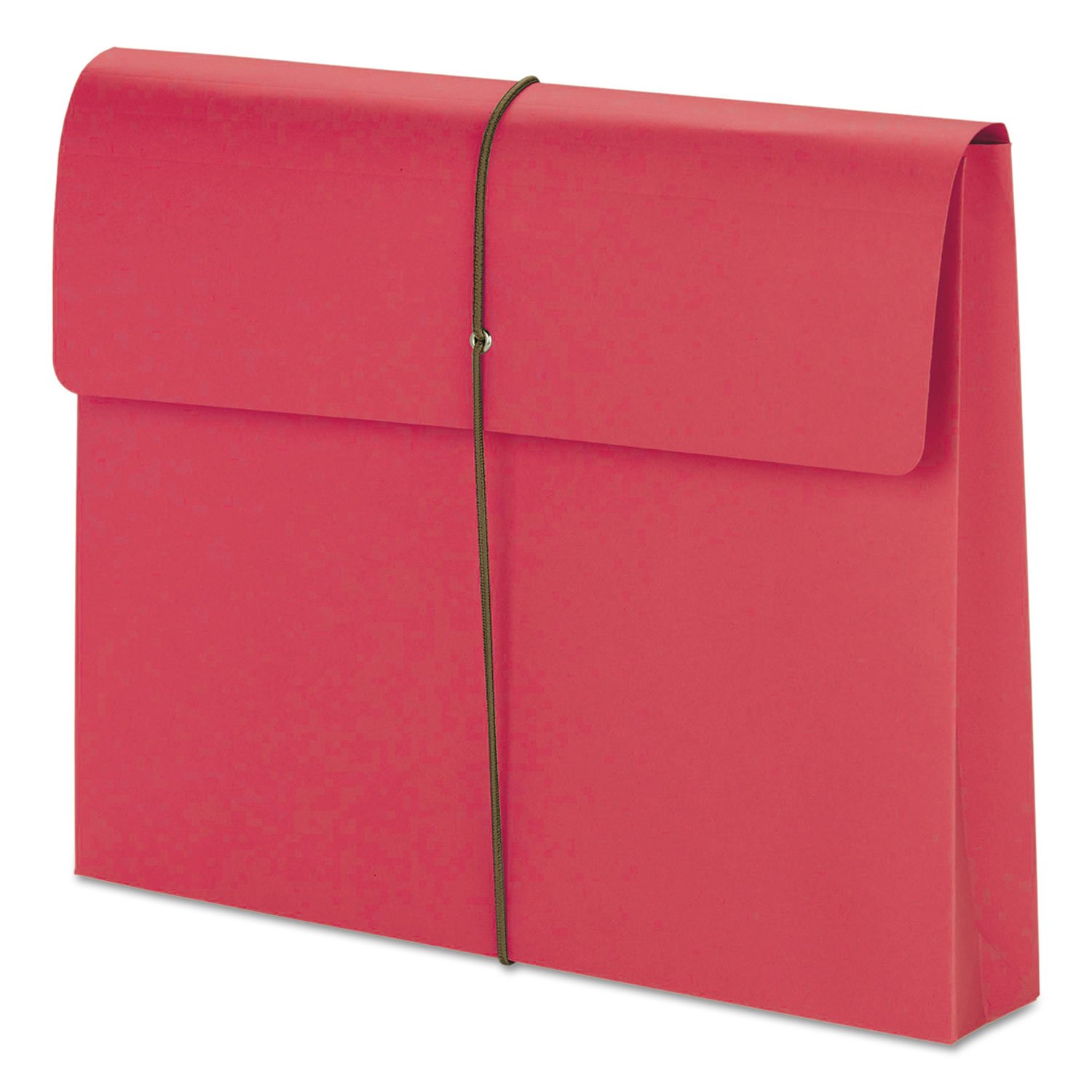 Smead 77205 2-Inch Expanding File Wallet with String Tie - Letter Size, Red (10-Pack) - Perfect for Office Organization, School Supplies & Document Storage