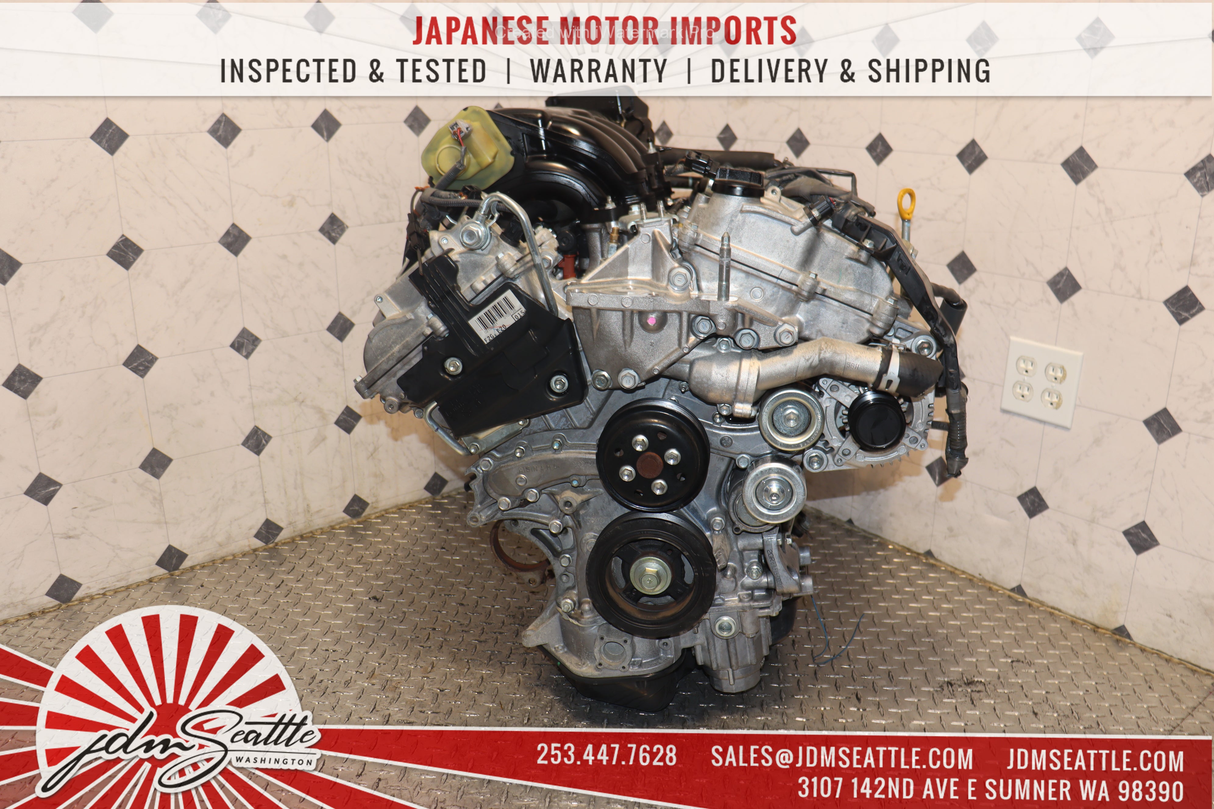 JDM 2GR-FE 3.5L V6 Engine for 2007-2016 Toyota Highlander Camry Avalon Sienna RAV4 Venza & Lexus RX350 ES350 - FWD/AWD Replacement Motor - Perfect for Engine Swap & Performance Upgrades