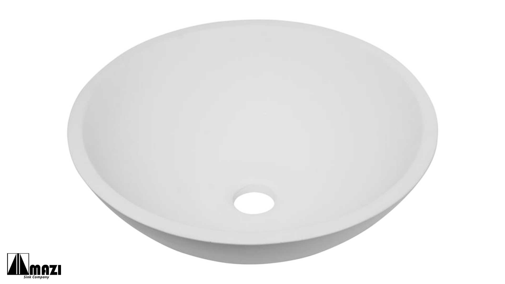 Premium Solid Surface Sink A50 - Matte Finish Kitchen Sink with Durable Stain-Resistant Design for Modern Homes & Restaurant Use