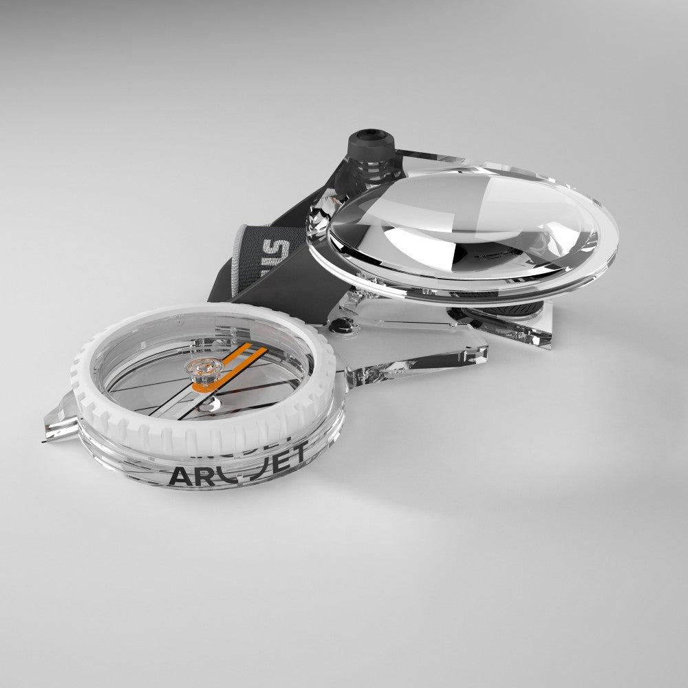 Silva Arc Zoom Compass with Magnifier - Professional Hiking & Camping Navigation Tool for Outdoor Adventures